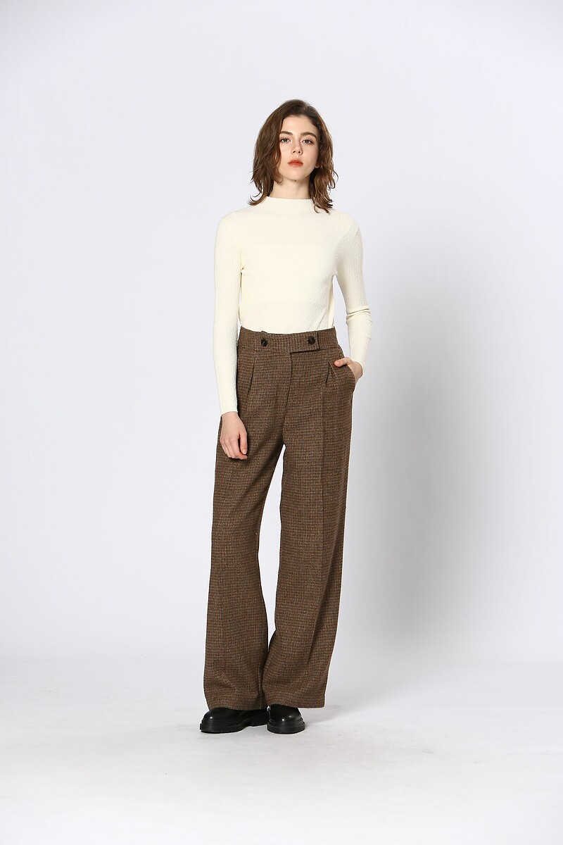 Wide Leg Trousers, SEE U SOON