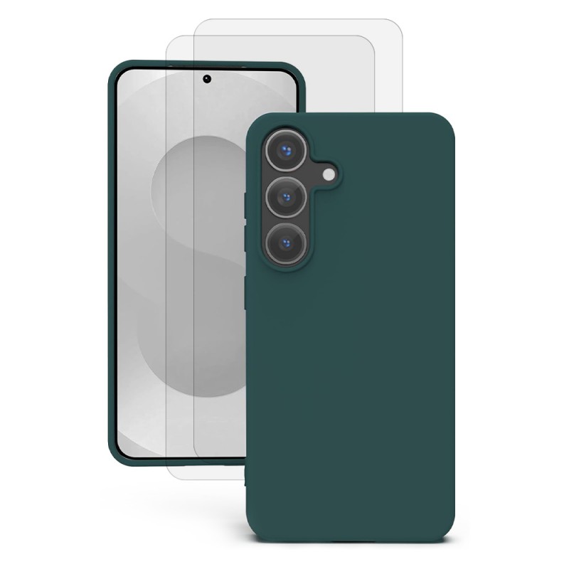 Coque Galaxy S25 + antichoc + 2 vitres, EVETANE