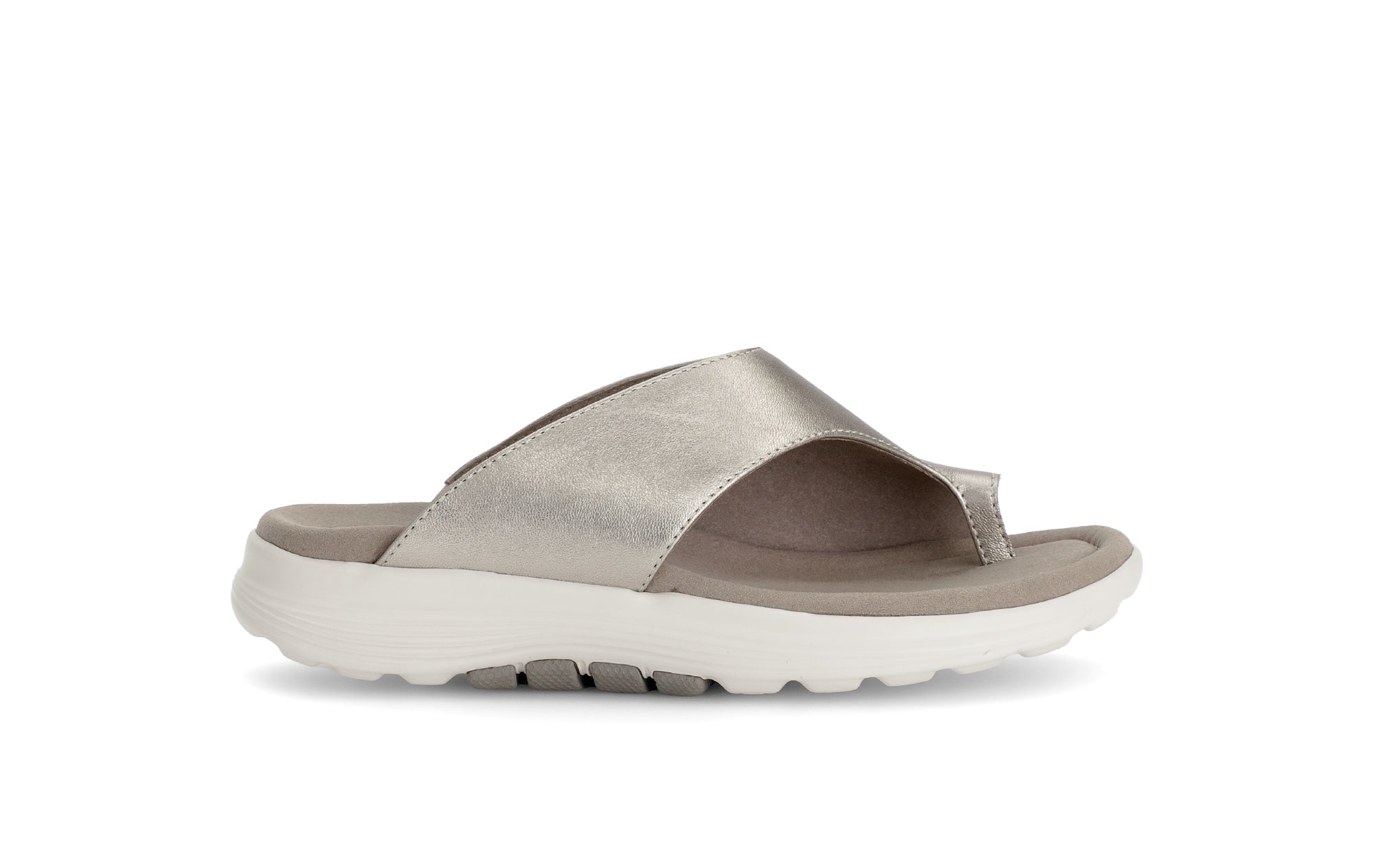 Sandales en cuir à talon compensé, GABOR