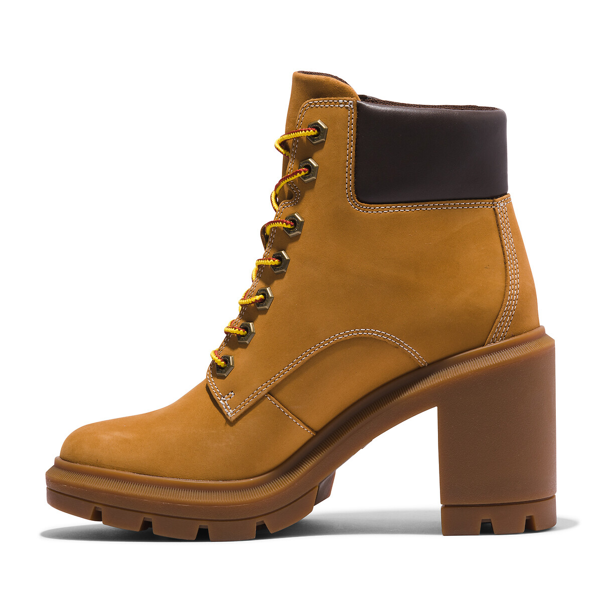 Allington heights 6in ankle boots in leather with heel honey