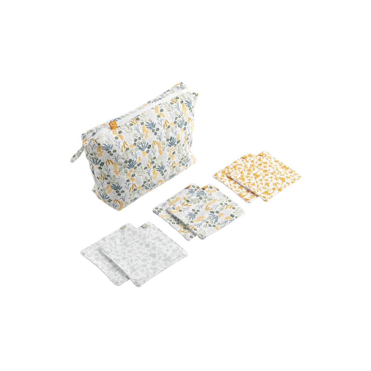 Trousse de toilette + 6 carrés éponge PROMENONS-NOUS, SAUTHON