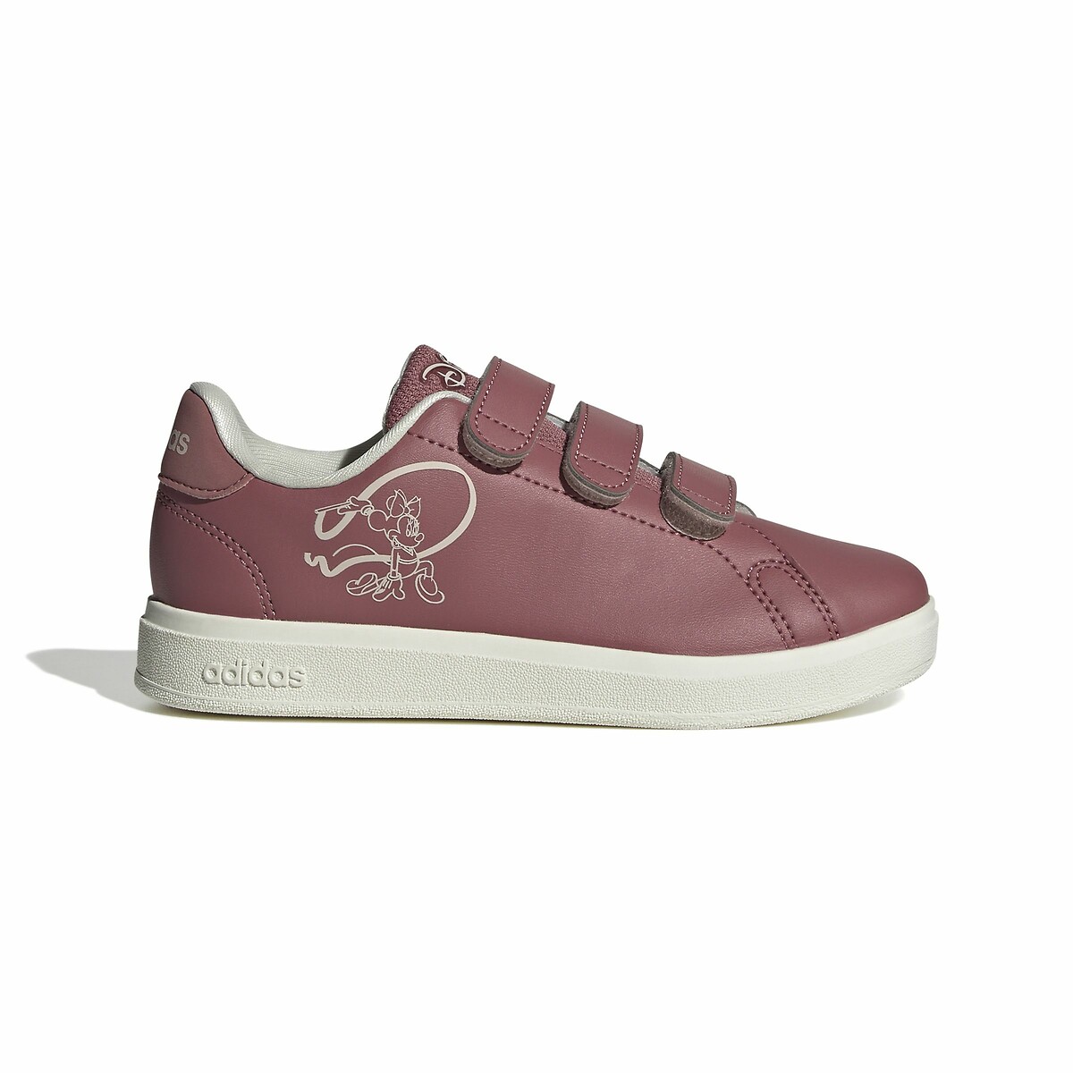 Kids advantage minnie trainers with touch n close fastening mauve pink Adidas Sportswear La Redoute