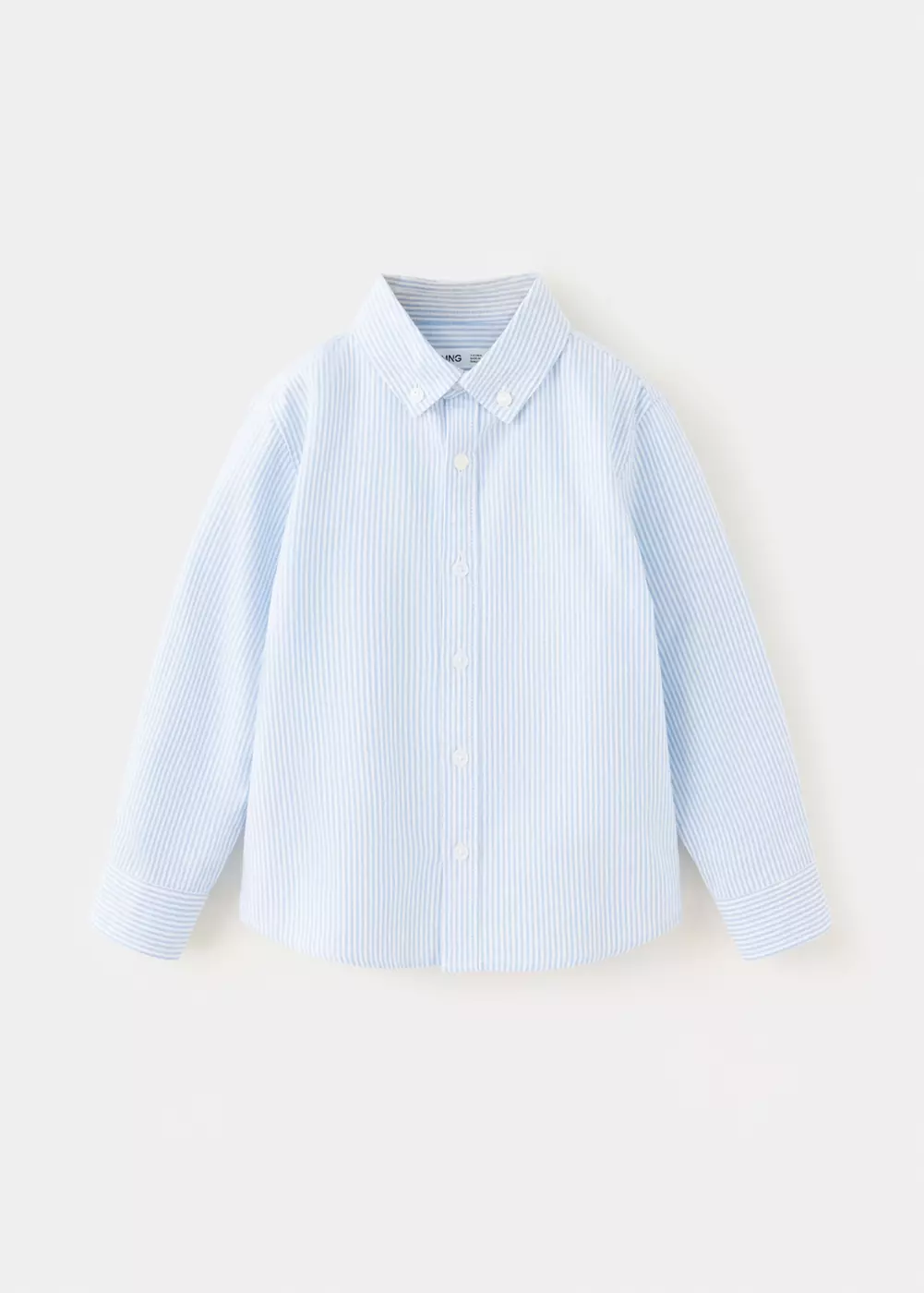 Chemise Oxford coton à rayures, MANGO BABY