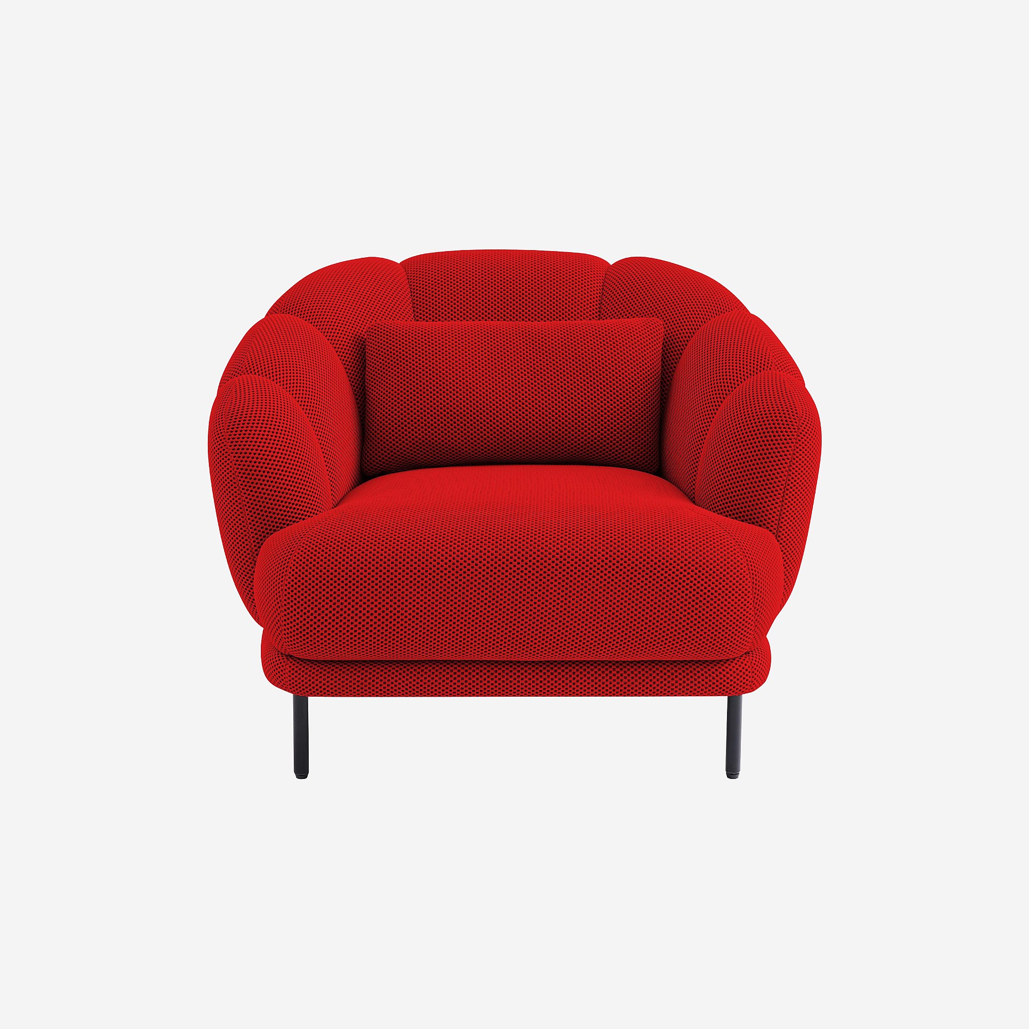 Fauteuil droit tissu PARATY, HABITAT