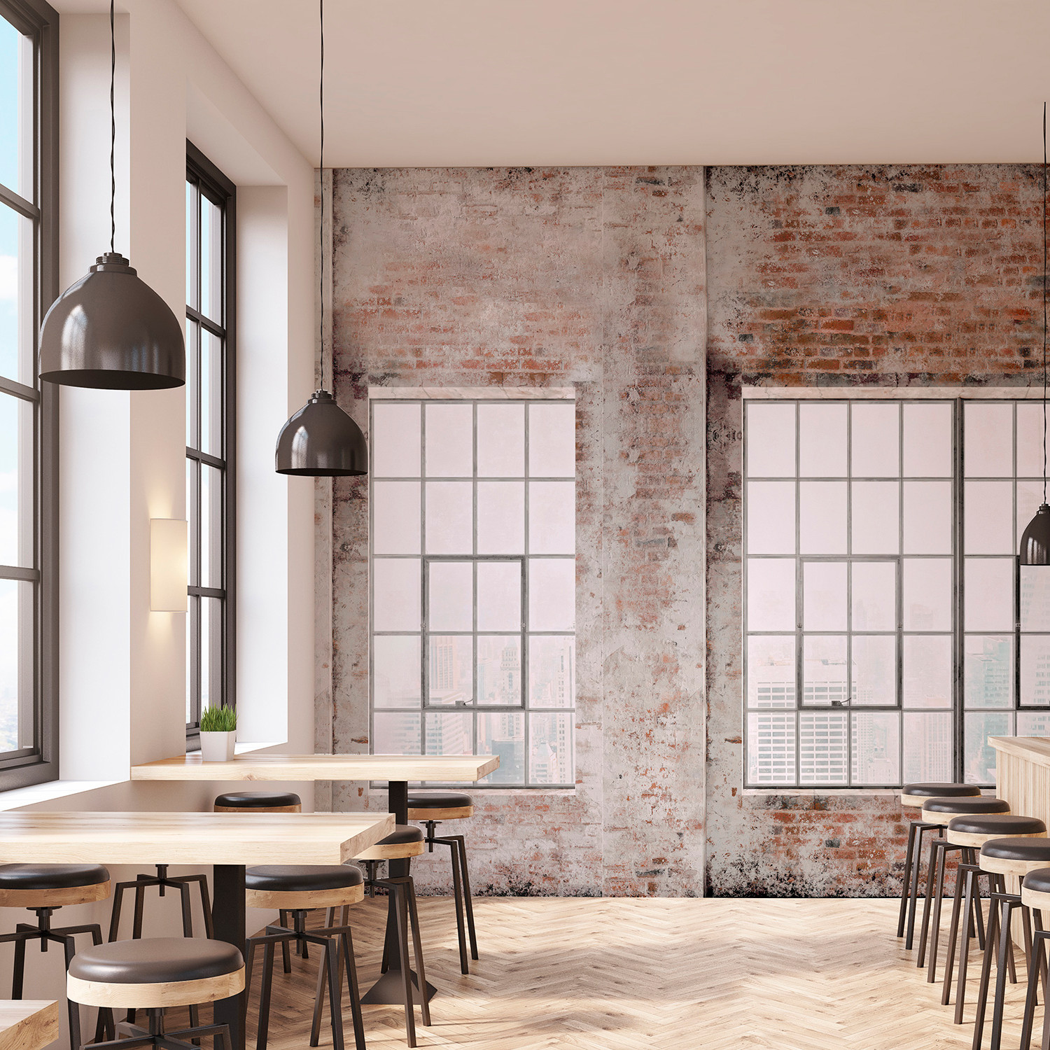 Papier peint panoramique LOFT INDUS, LE PAPIERS DE NINON