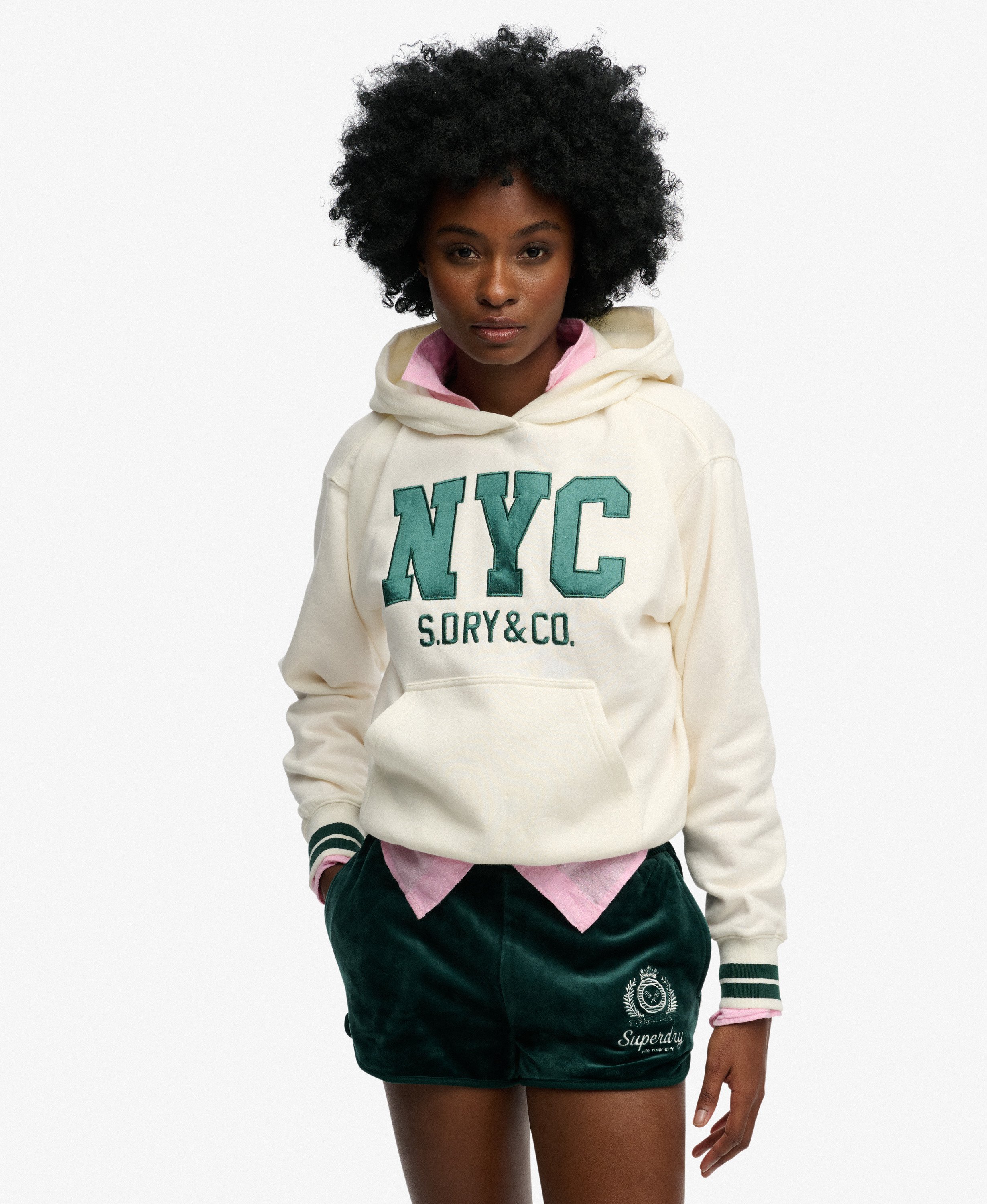 Sweat à capuche Country Club Varsity, SUPERDRY
