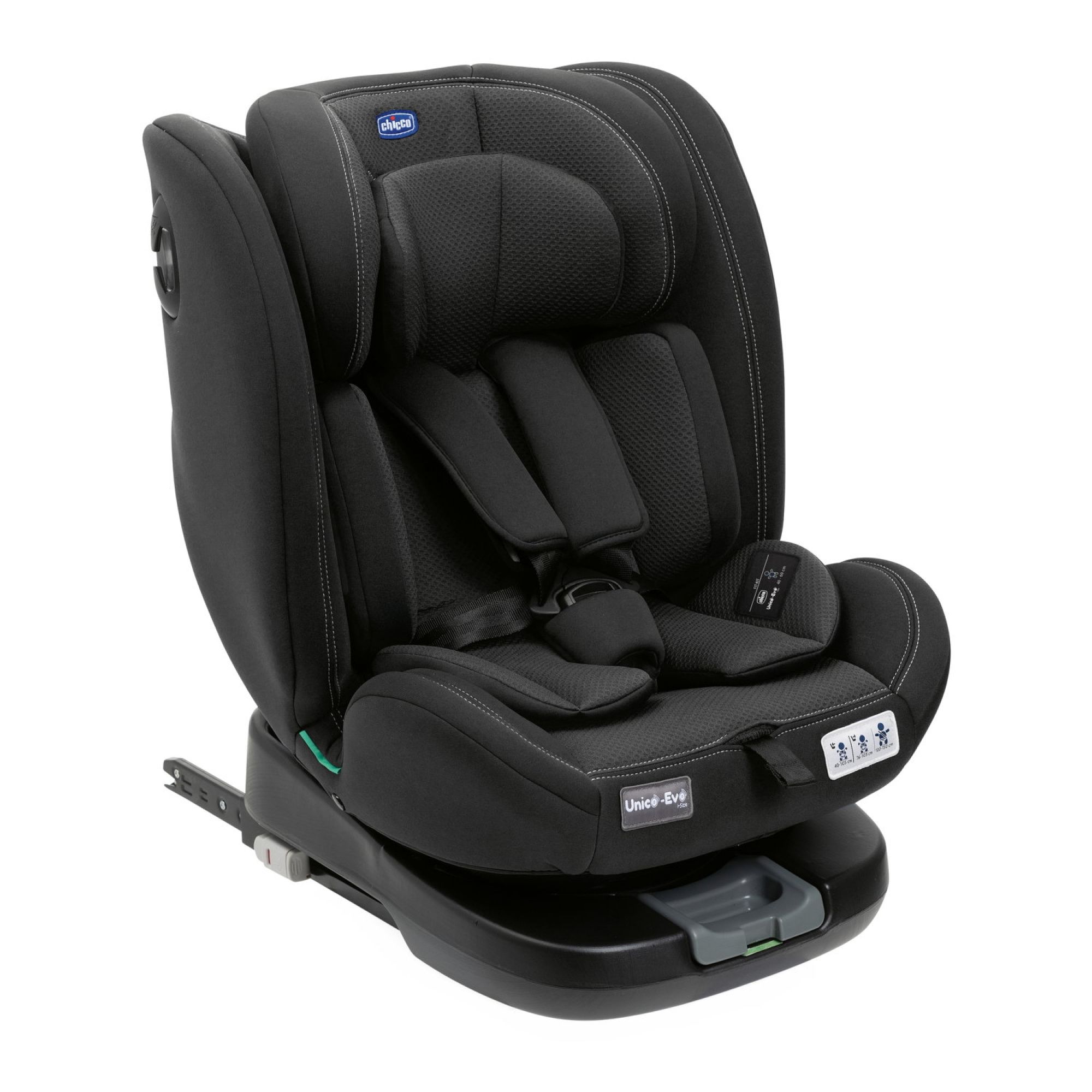 Siège auto pivotant Unico Evo i-Size black, CHICCO