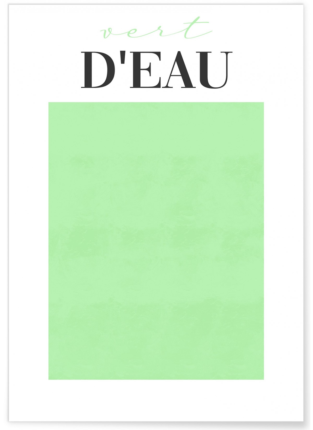 Affiche Vert d'Eau, L'AFFICHERIE