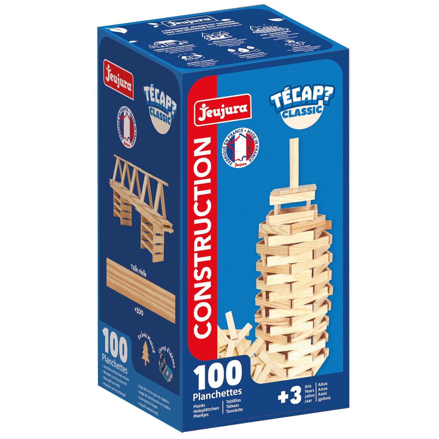Planchettes Tecap Classic 100 pièces, JEUJURA