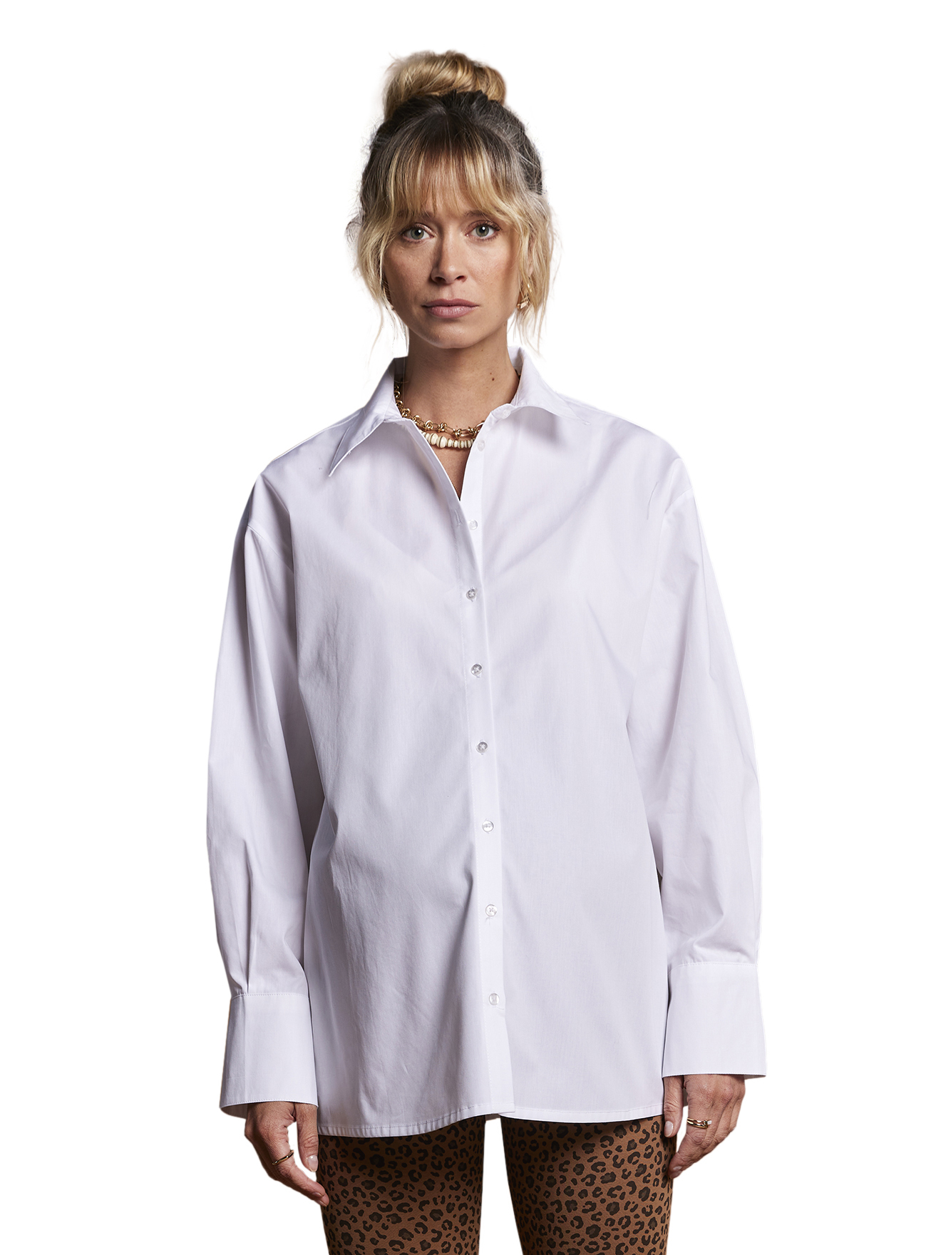 Chemise longue grossesse et allaitement, ENVIE DE FRAISE