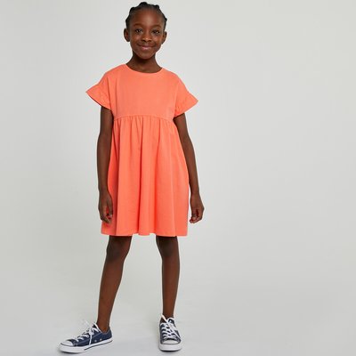 Pack of 2 Dresses with Short Ruffled Sleeves in Cotton LA REDOUTE COLLECTIONS