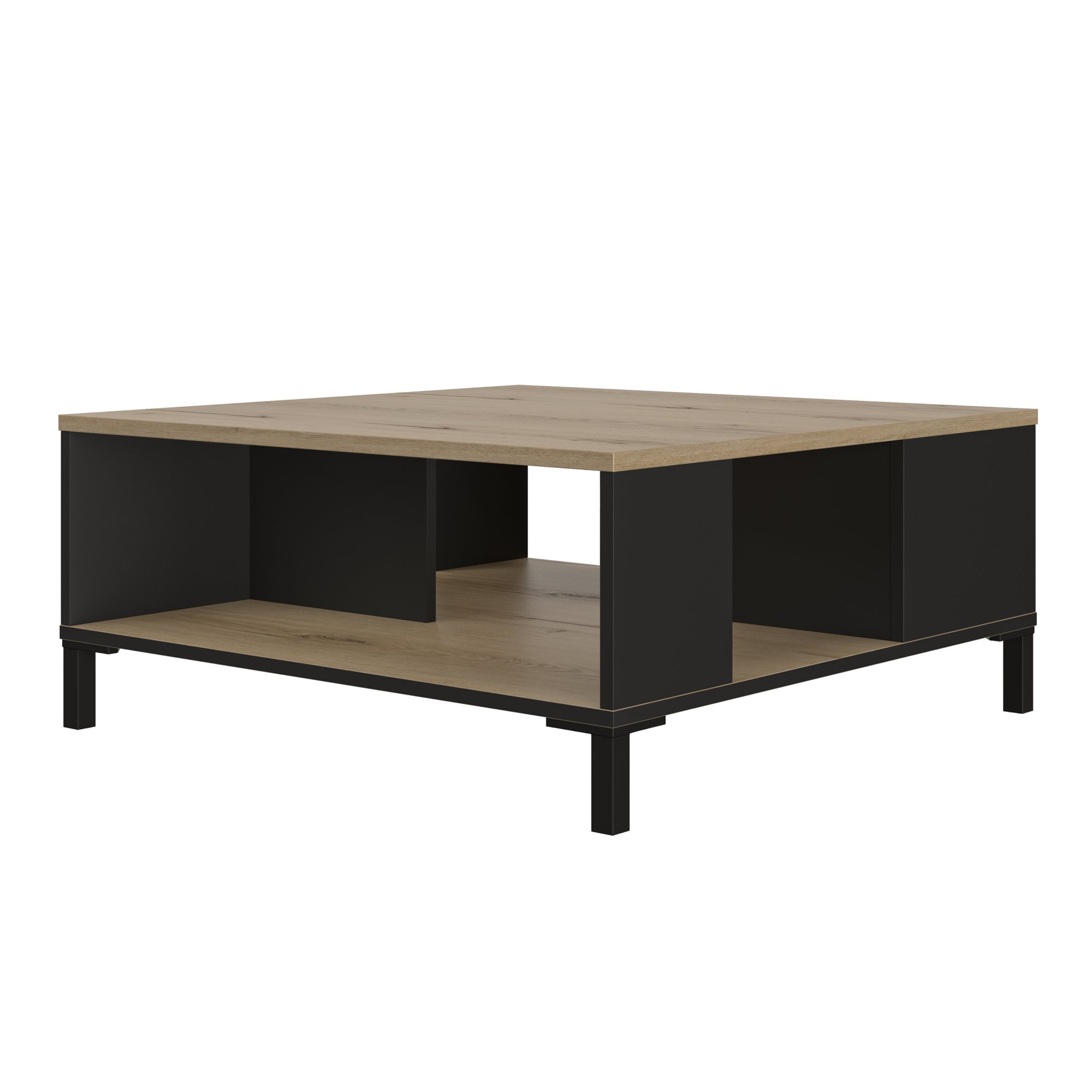 Table basse carrée double plateau TRUST, GAMI
