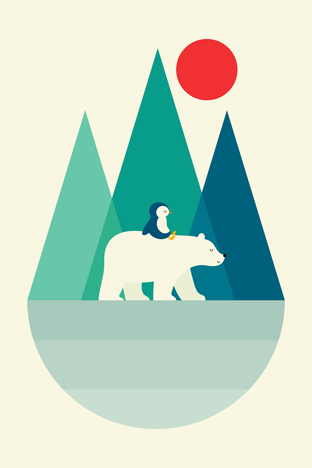 Tableau walking on the moon, HEXOA