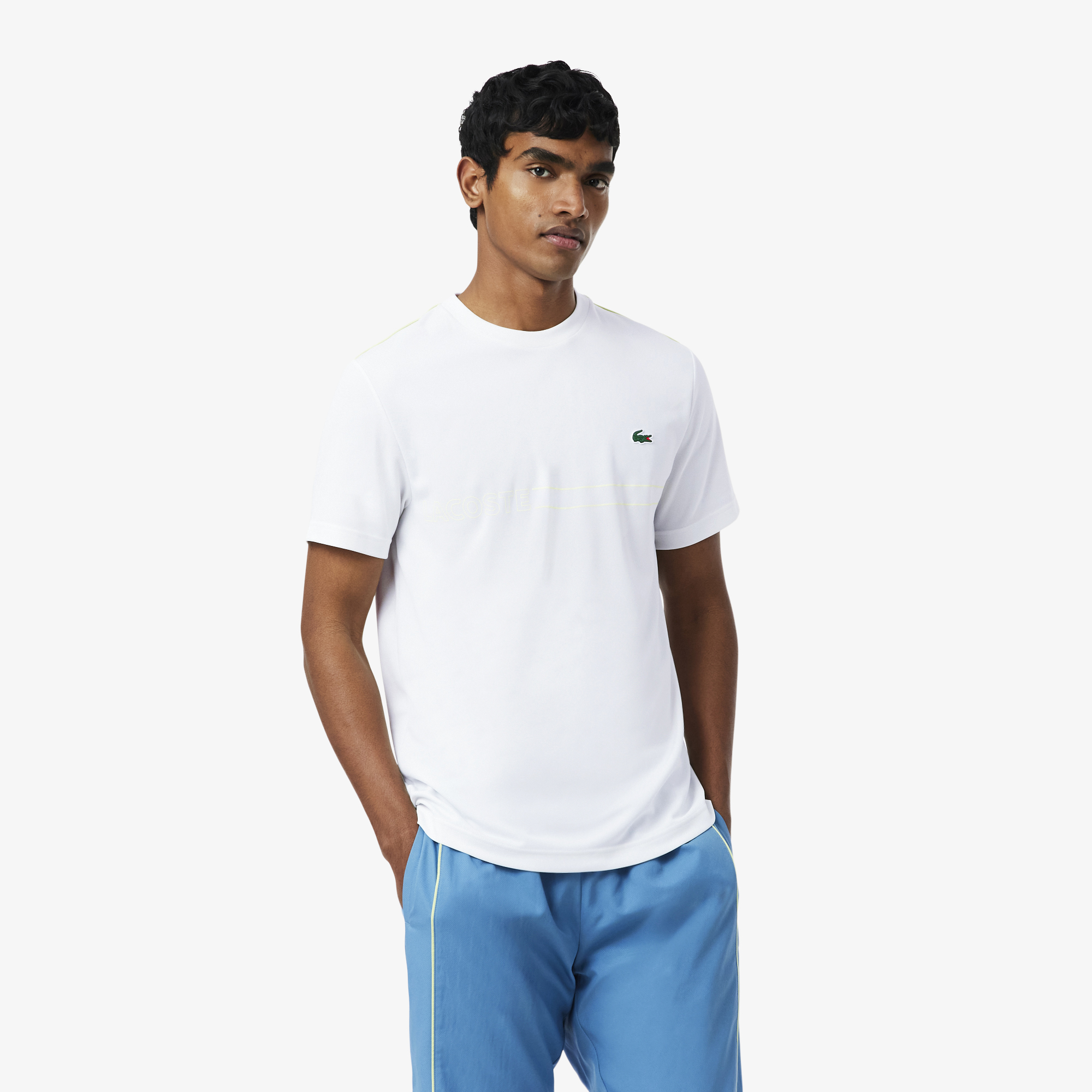T-shirt Sport Ultra Dry imprimé, LACOSTE
