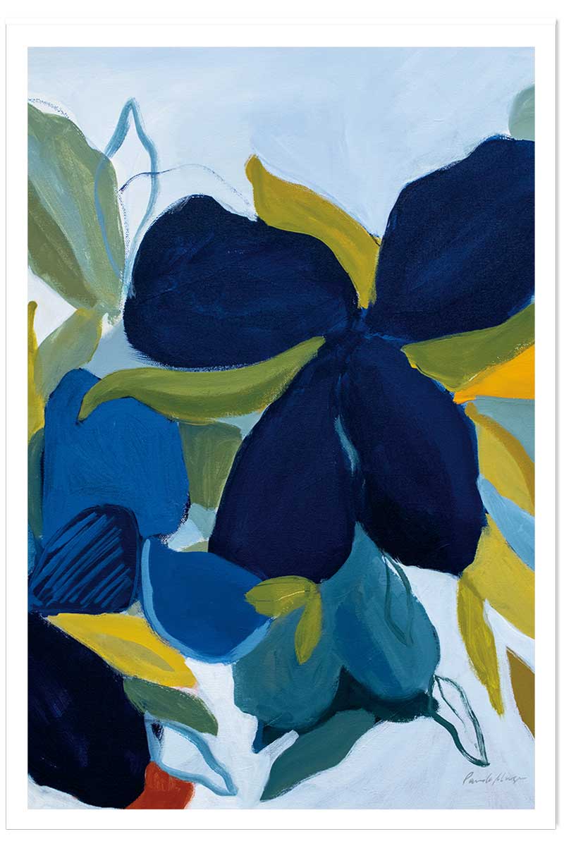 Poster fleurs bleues, HEXOA