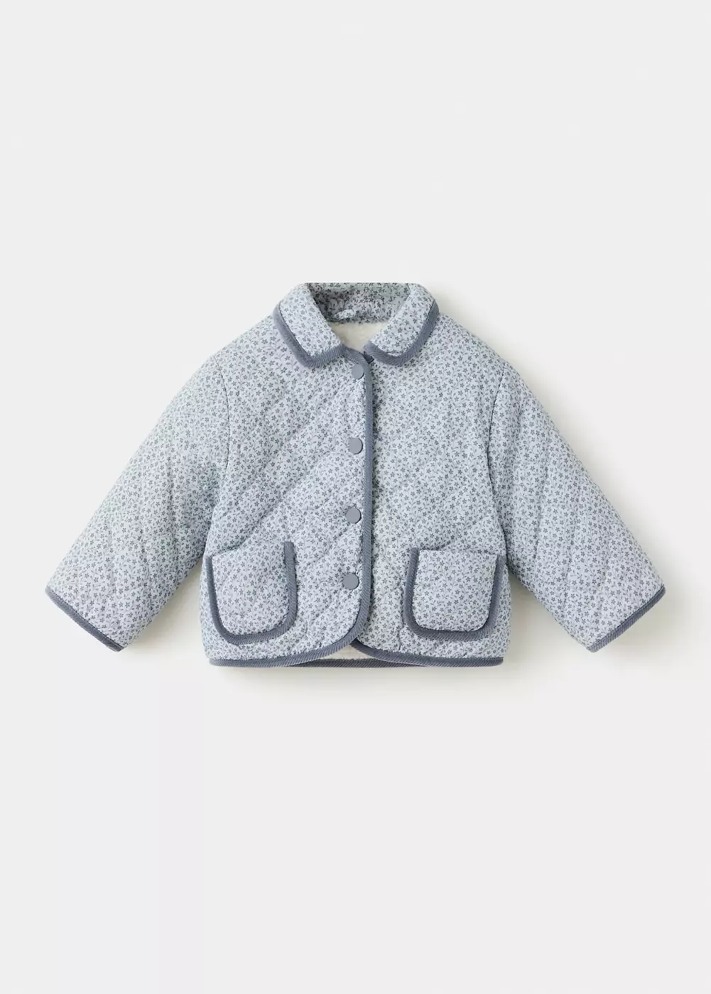 Veste matelassée à fleurs, MANGO BABY
