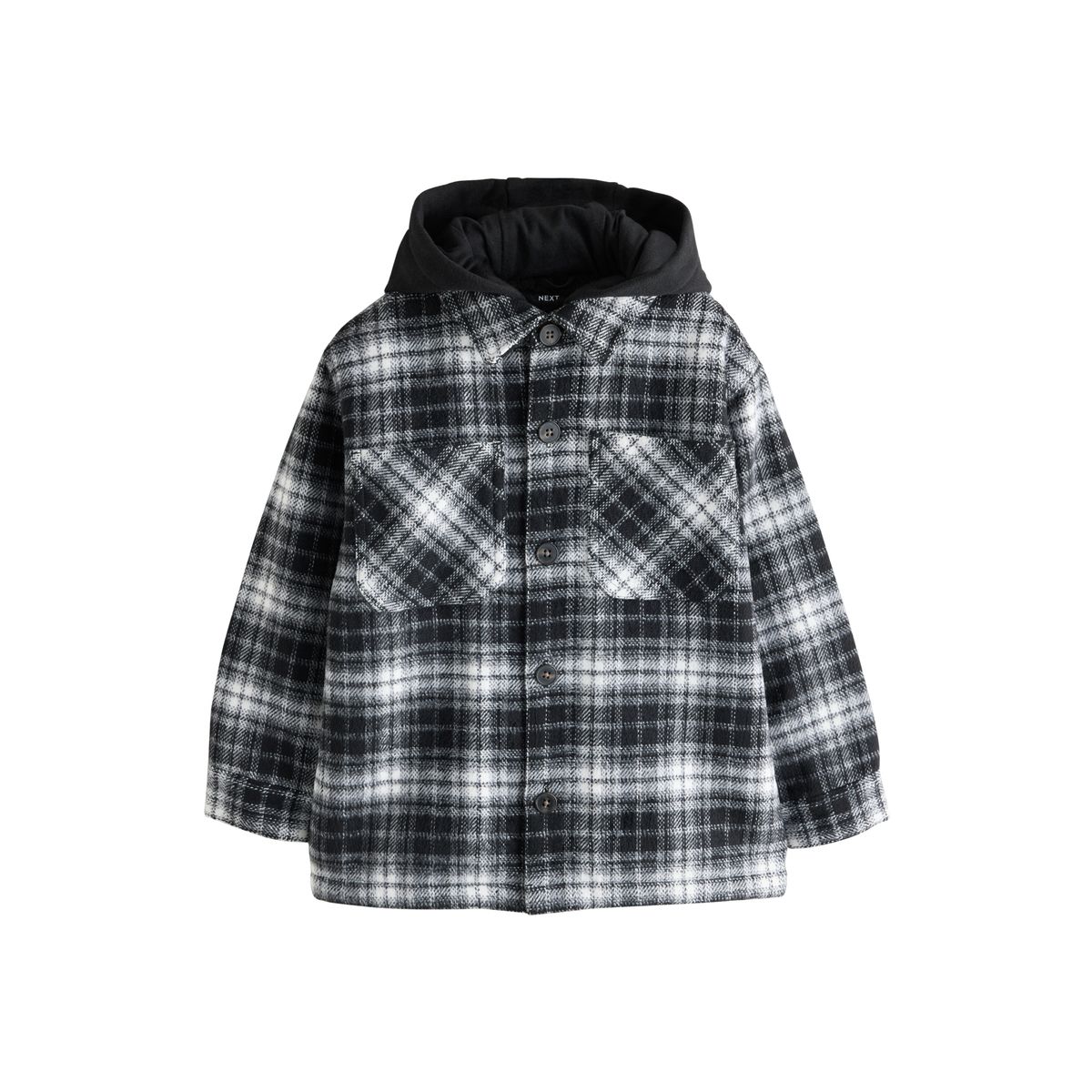 Veste-chemise à capuche/doublure peau lainée, NEXT