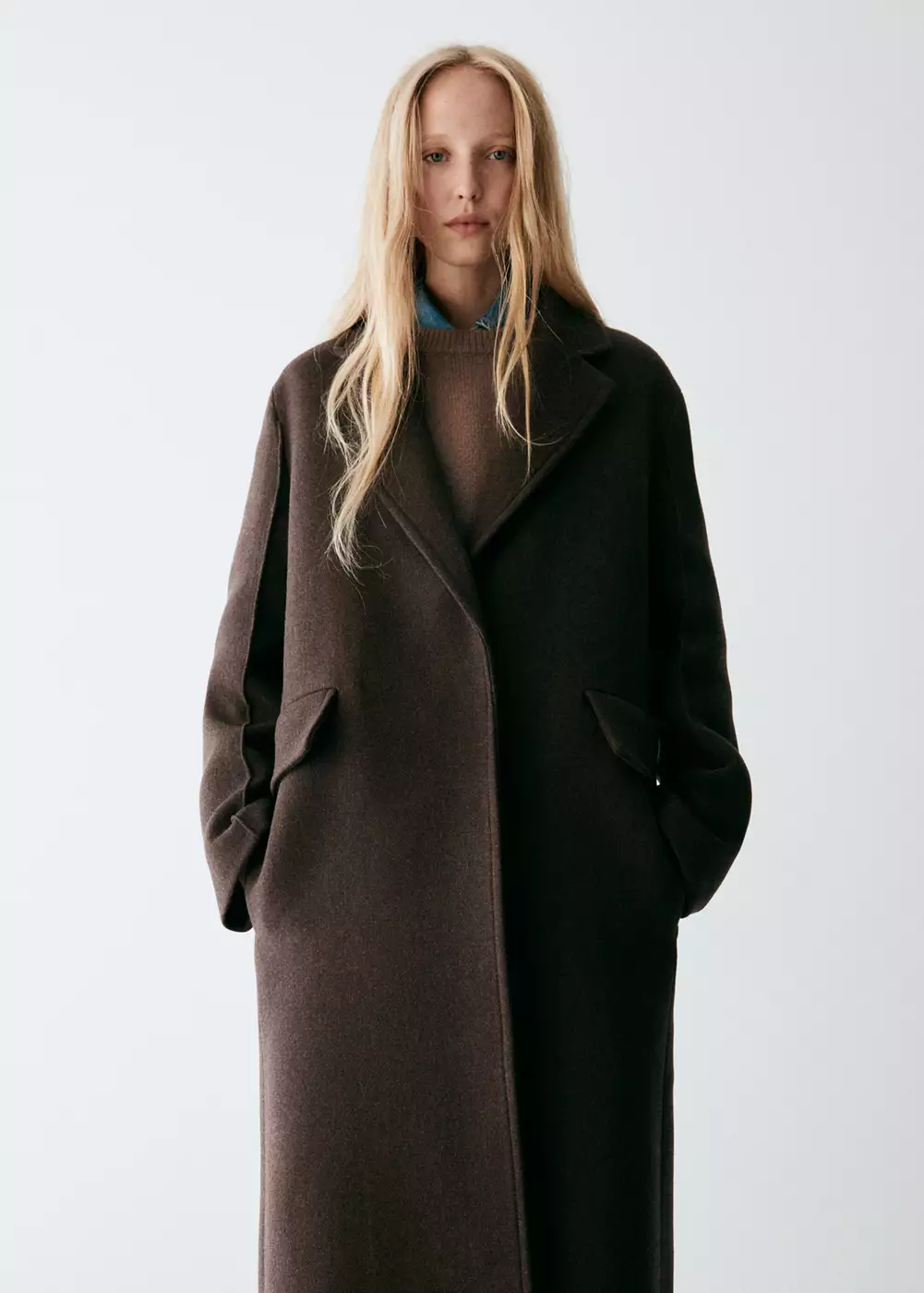 Manteau laine Manteco ceinture, MANGO