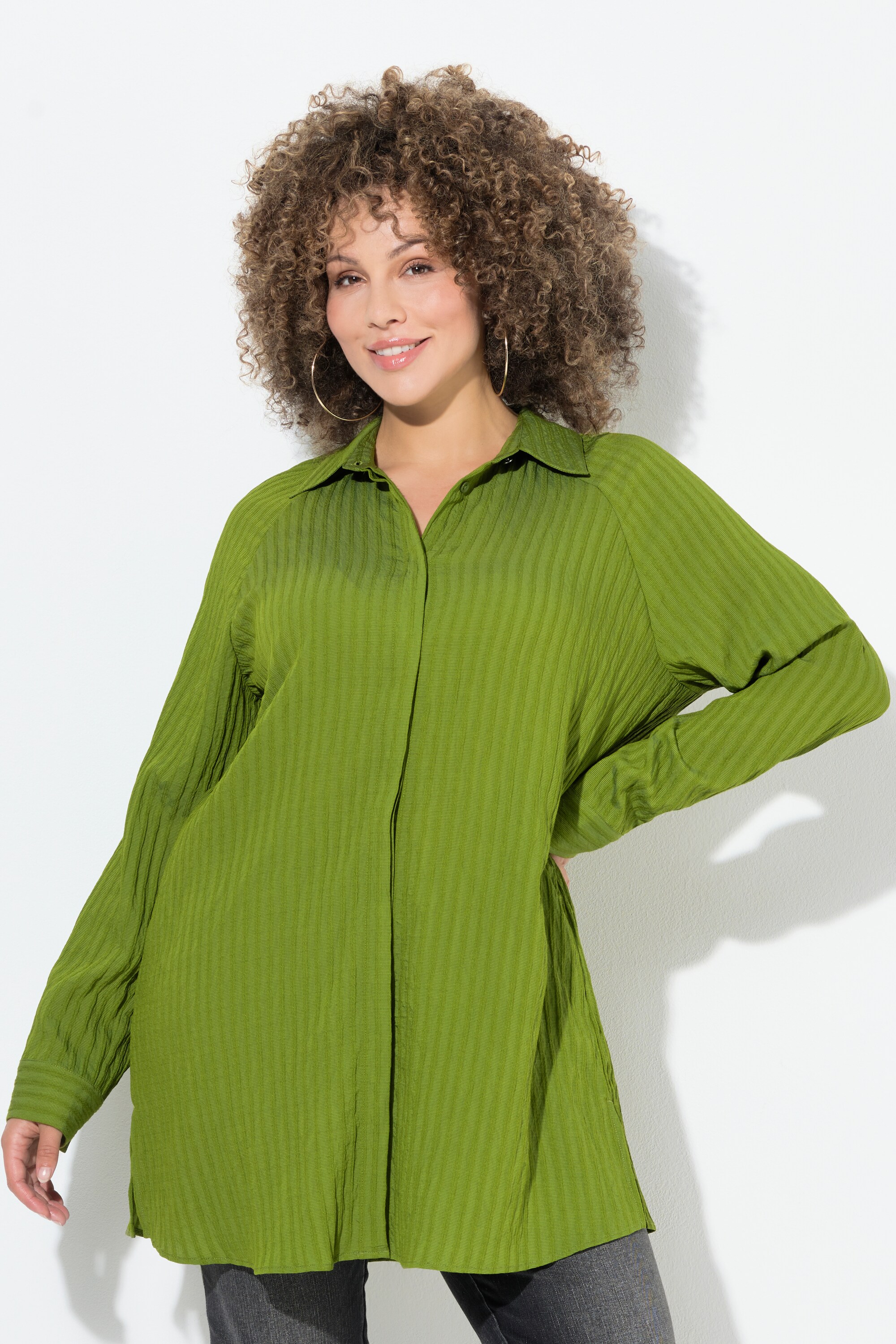 Blouse à rayures, avec ligne A, ULLA POPKEN