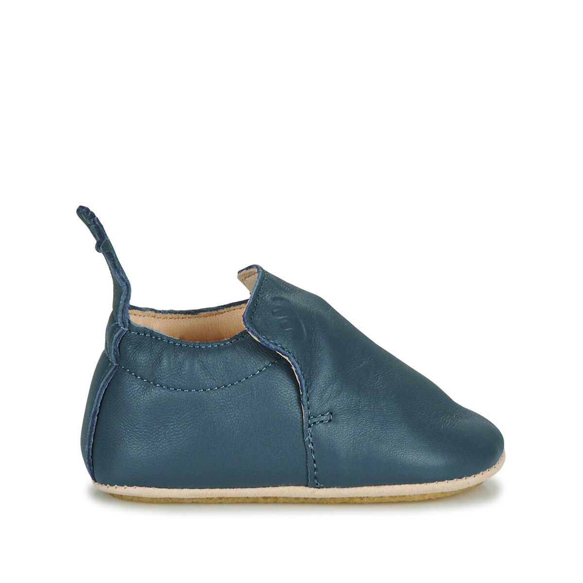 Chaussons souples en cuir my blublu Easy Peasy bleu La Redoute
