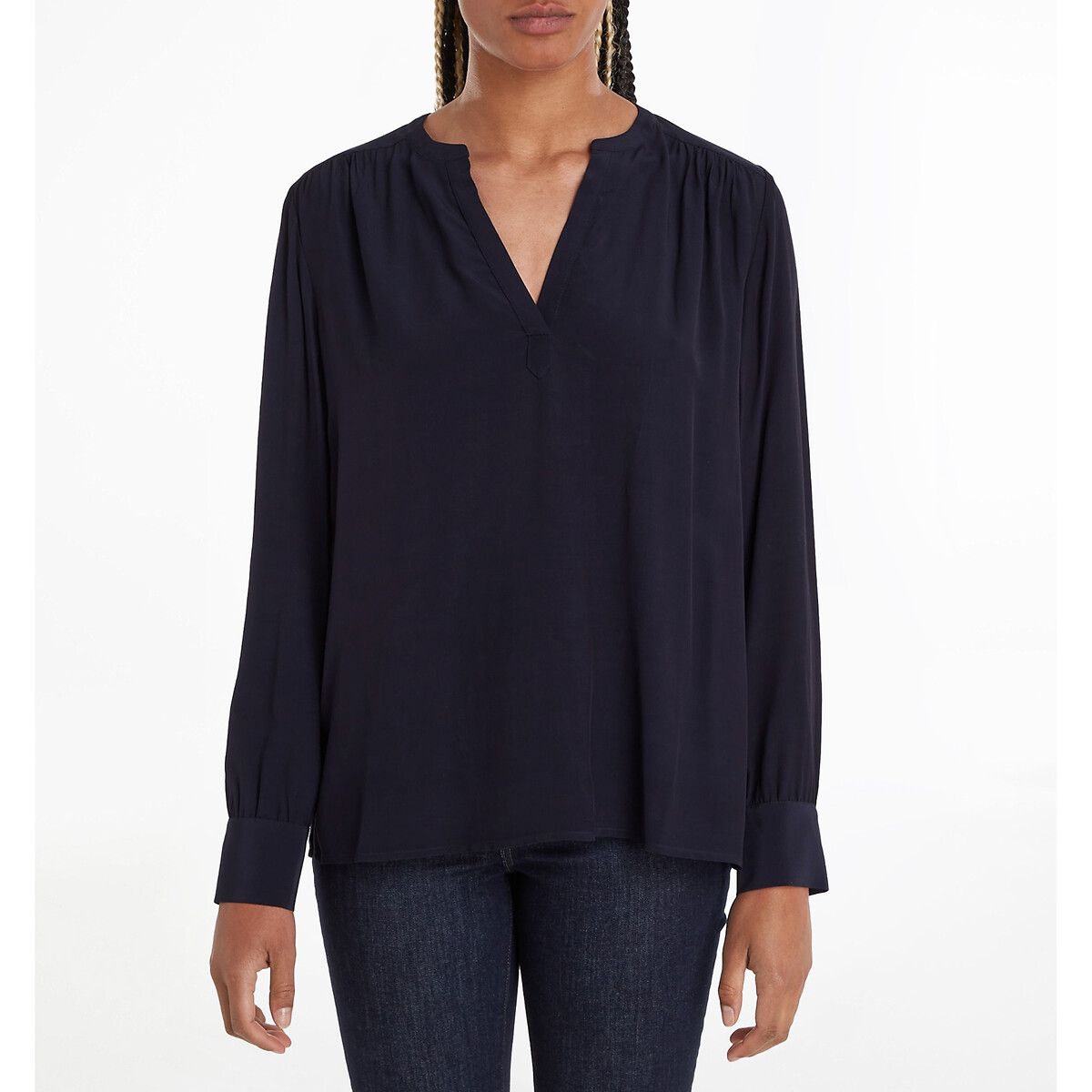 Tommy hilfiger long sleeve v neck 2025