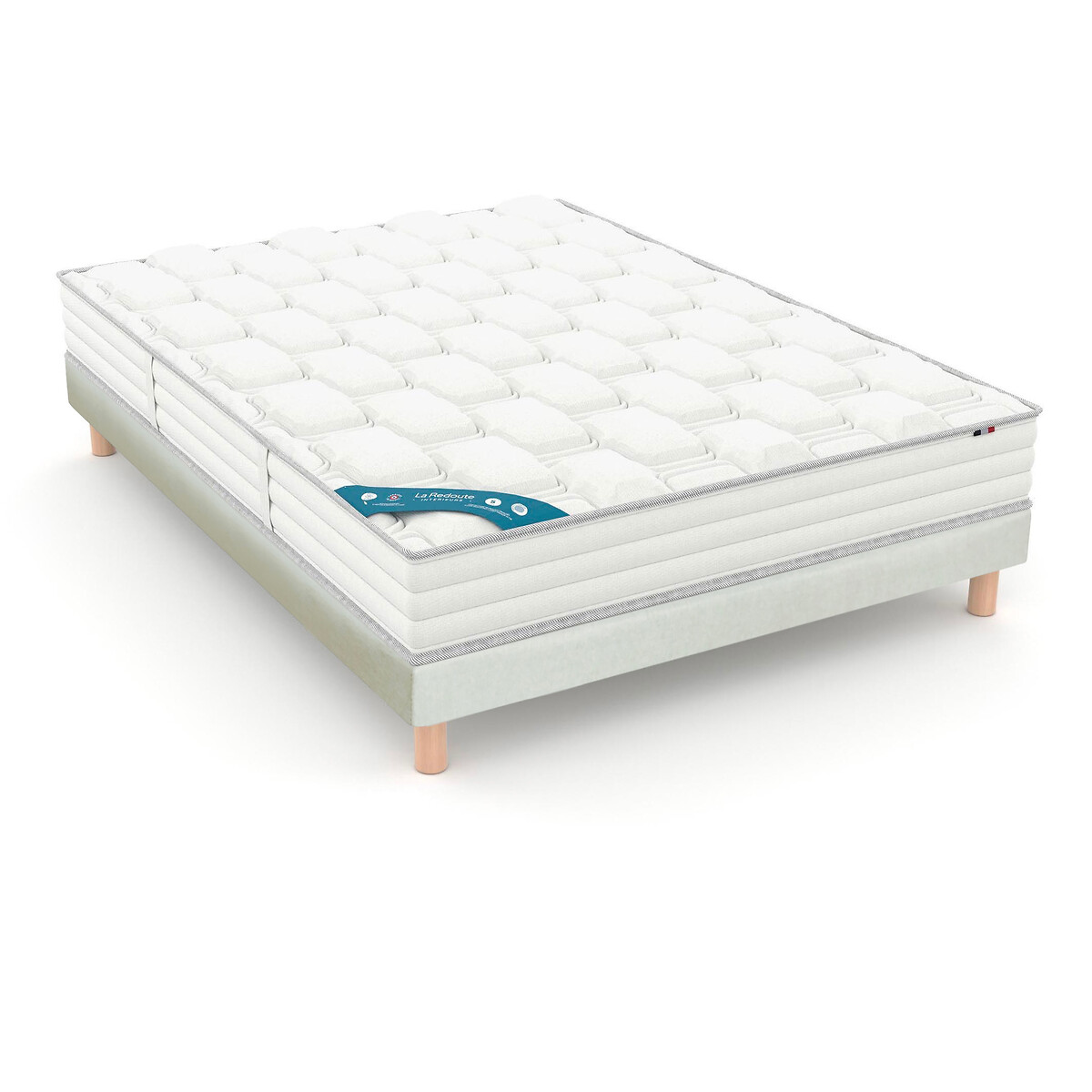 Ensemble matelas 580 ressorts, soutien ferme, accueil enveloppant et sommier, LA REDOUTE INTERIEURS