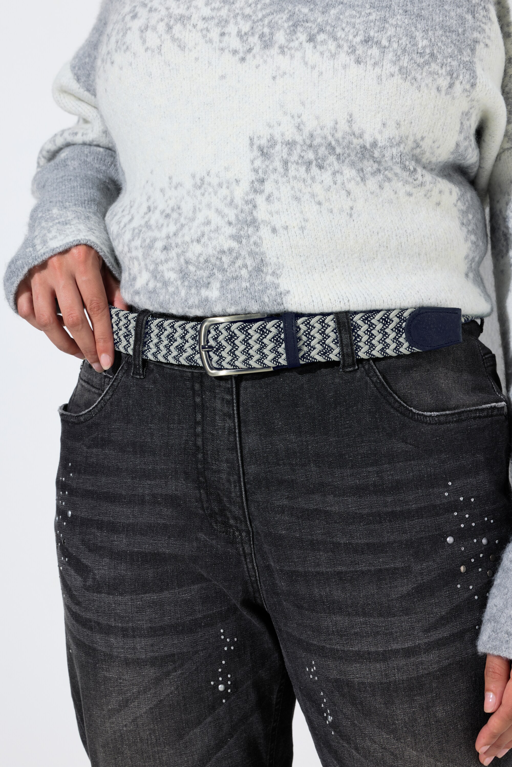 Ceinture en stretch, aspect tressé, ULLA POPKEN