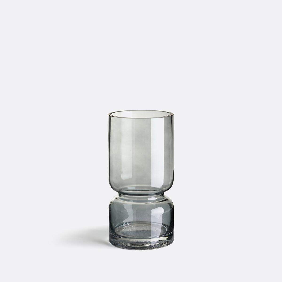 Vase En Verre Fumé H22cm, Sinao