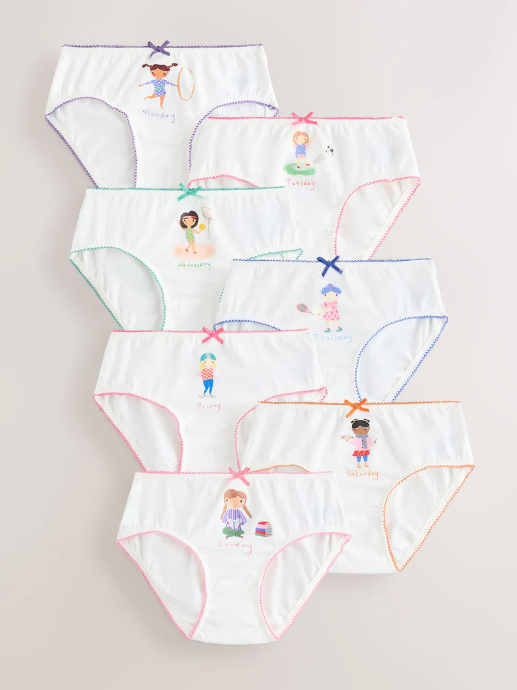 NEXT Lot De 5 Culottes 100% Coton – Confort Absolu Pour Toute La Journée