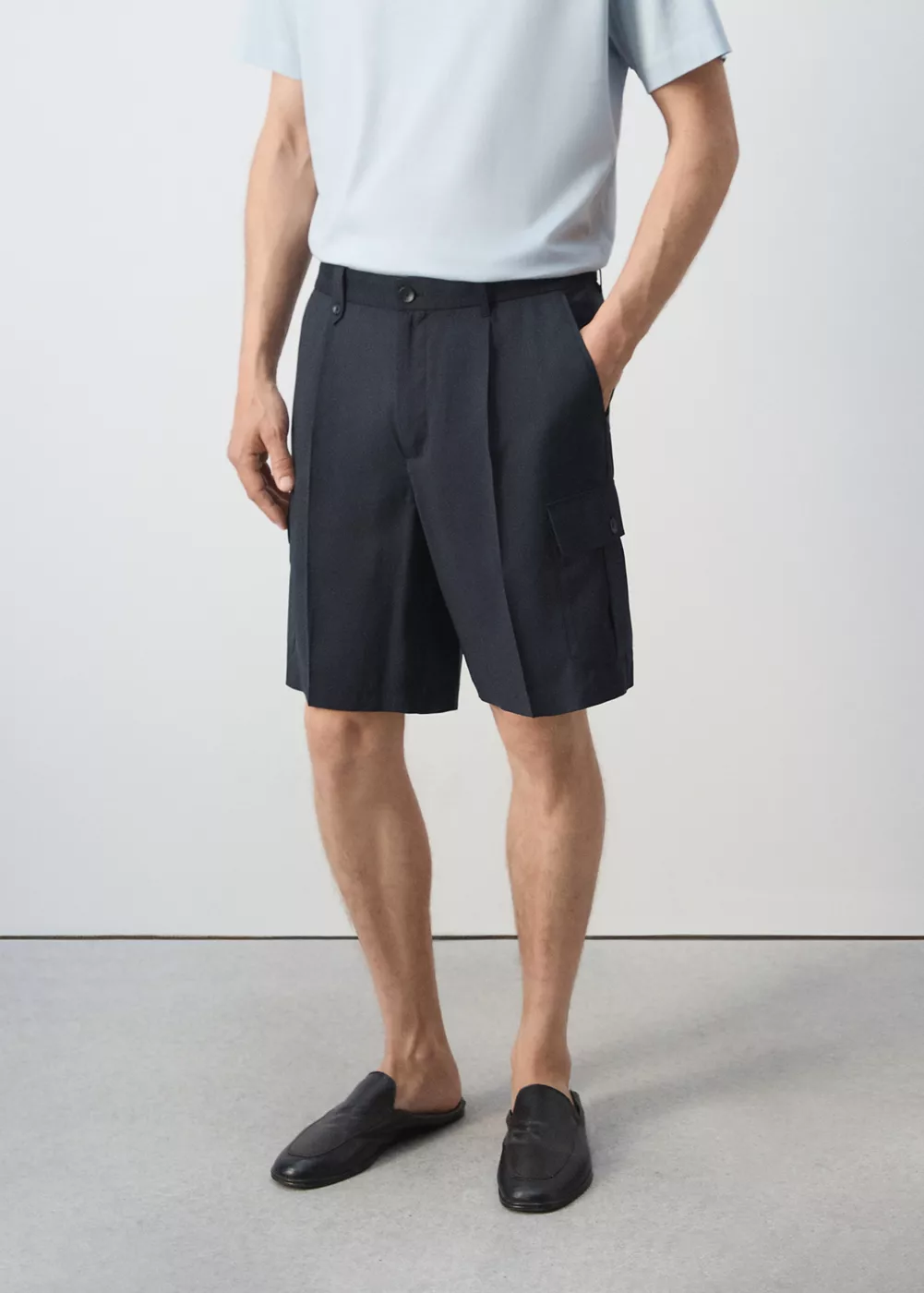 Bermuda coton modal cargo, MANGO MAN