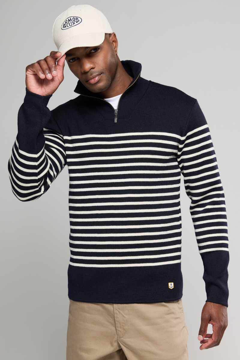 Pull camionneur rayé Héritage en laine HERITAGE, ARMOR-LUX