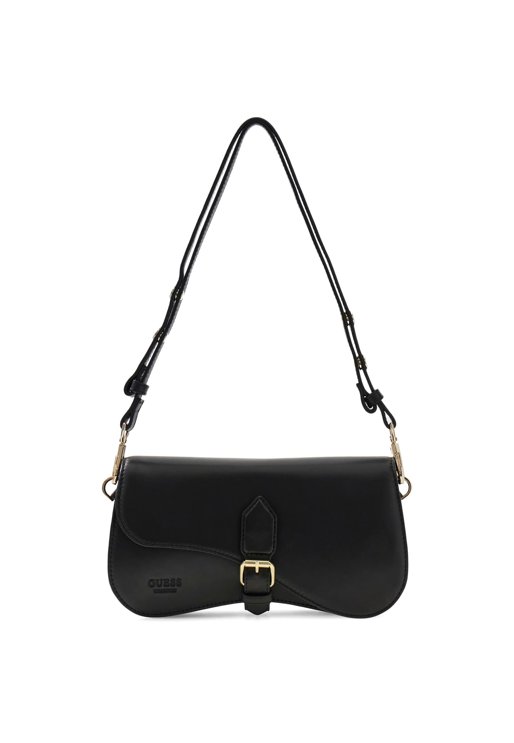 Sac À Bandoulière En Cuir Véritable Charlotte, GUESS