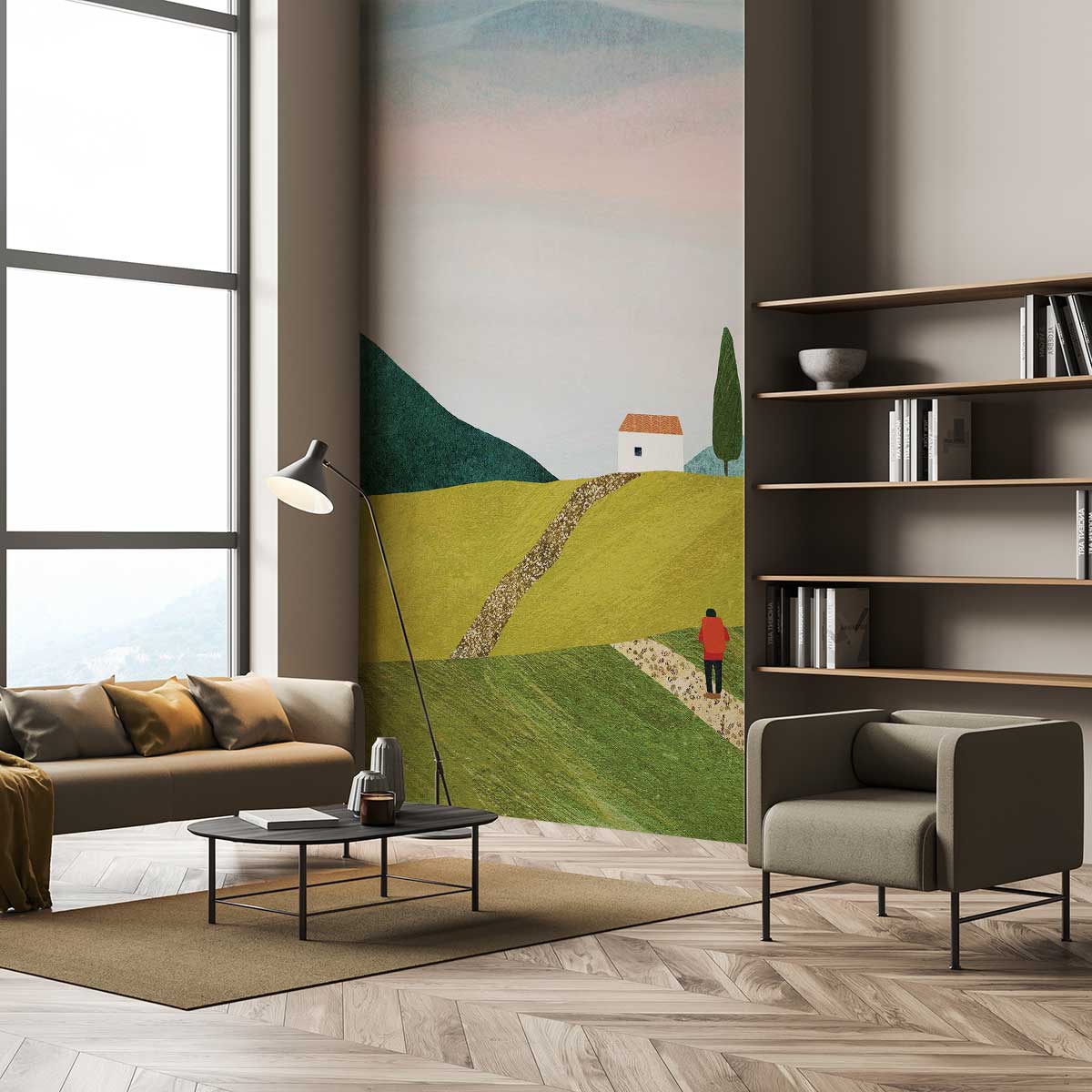 Papier peint refuge en montagne, HEXOA