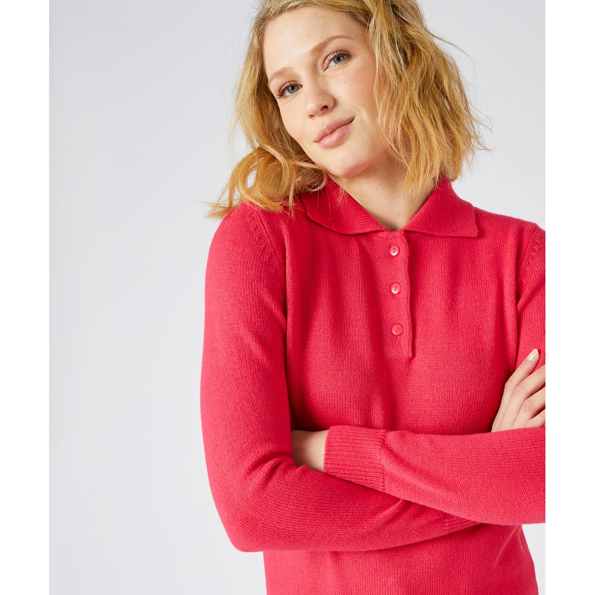 Pull col polo online femme damart