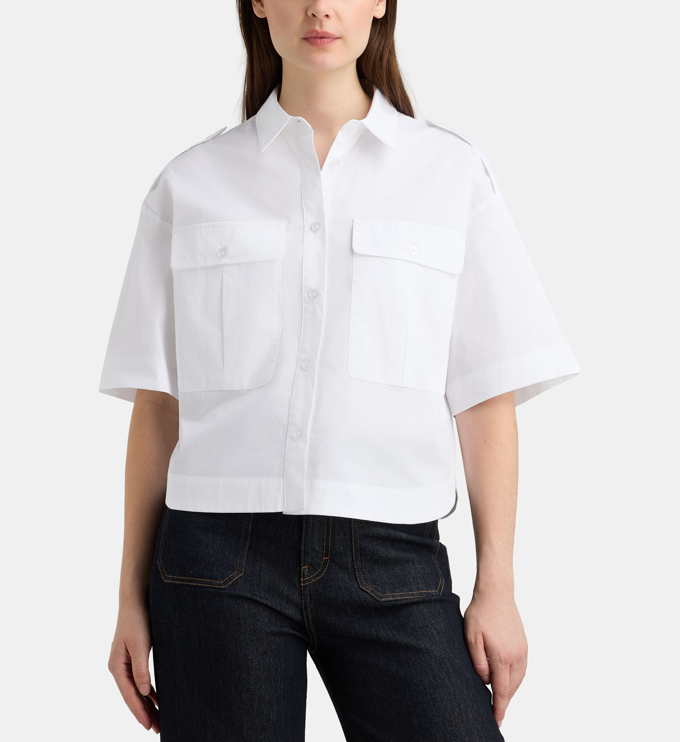Chemisette fez pop en coton bio, GALERIES LAFAYETTE