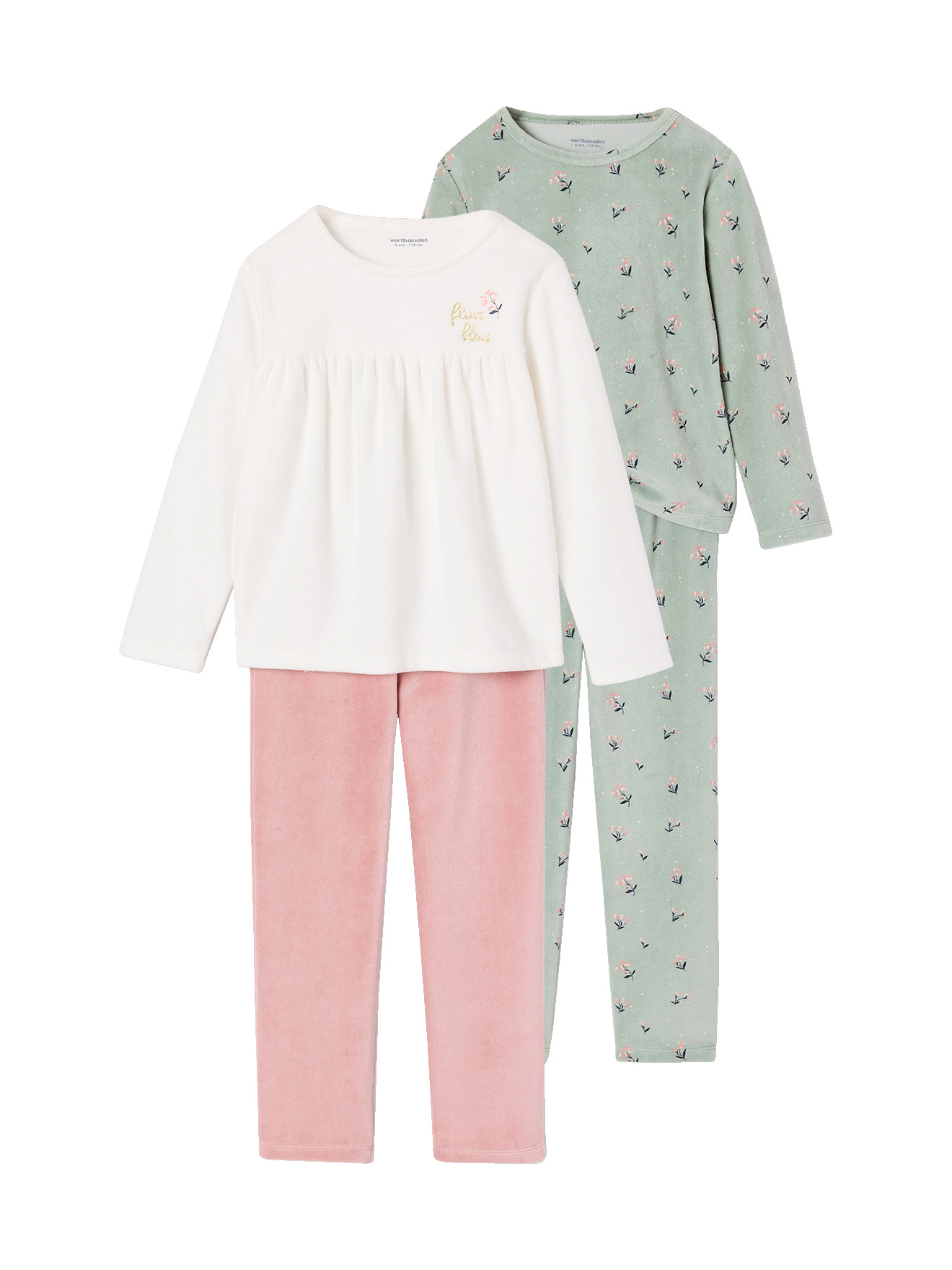 Lot de 2 pyjamas, VERTBAUDET
