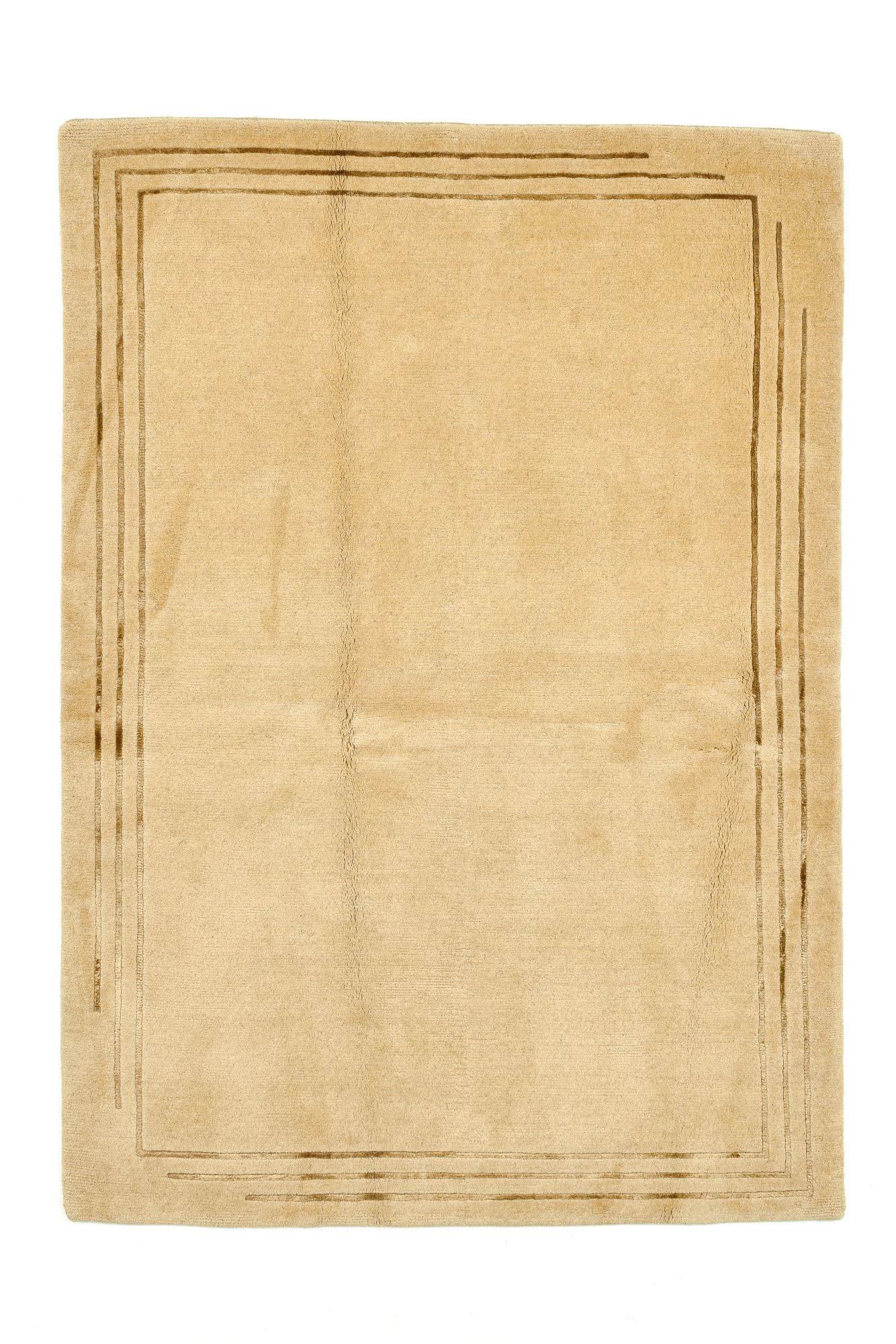 Tapis salon Tibet Loft noué main laine soie, THEKO