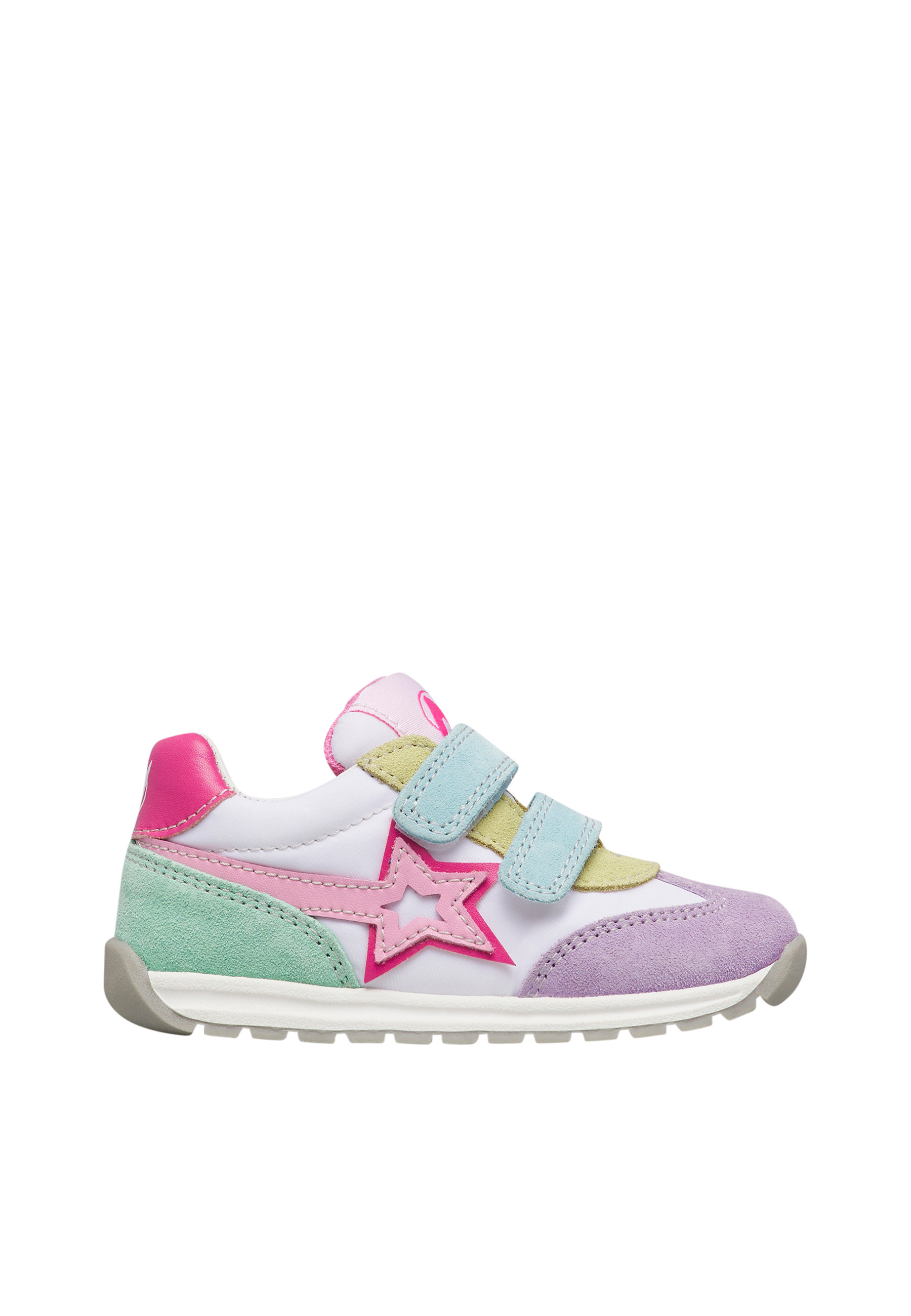 Sneakers en daim et tissu technique CRUMI VL., NATURINO