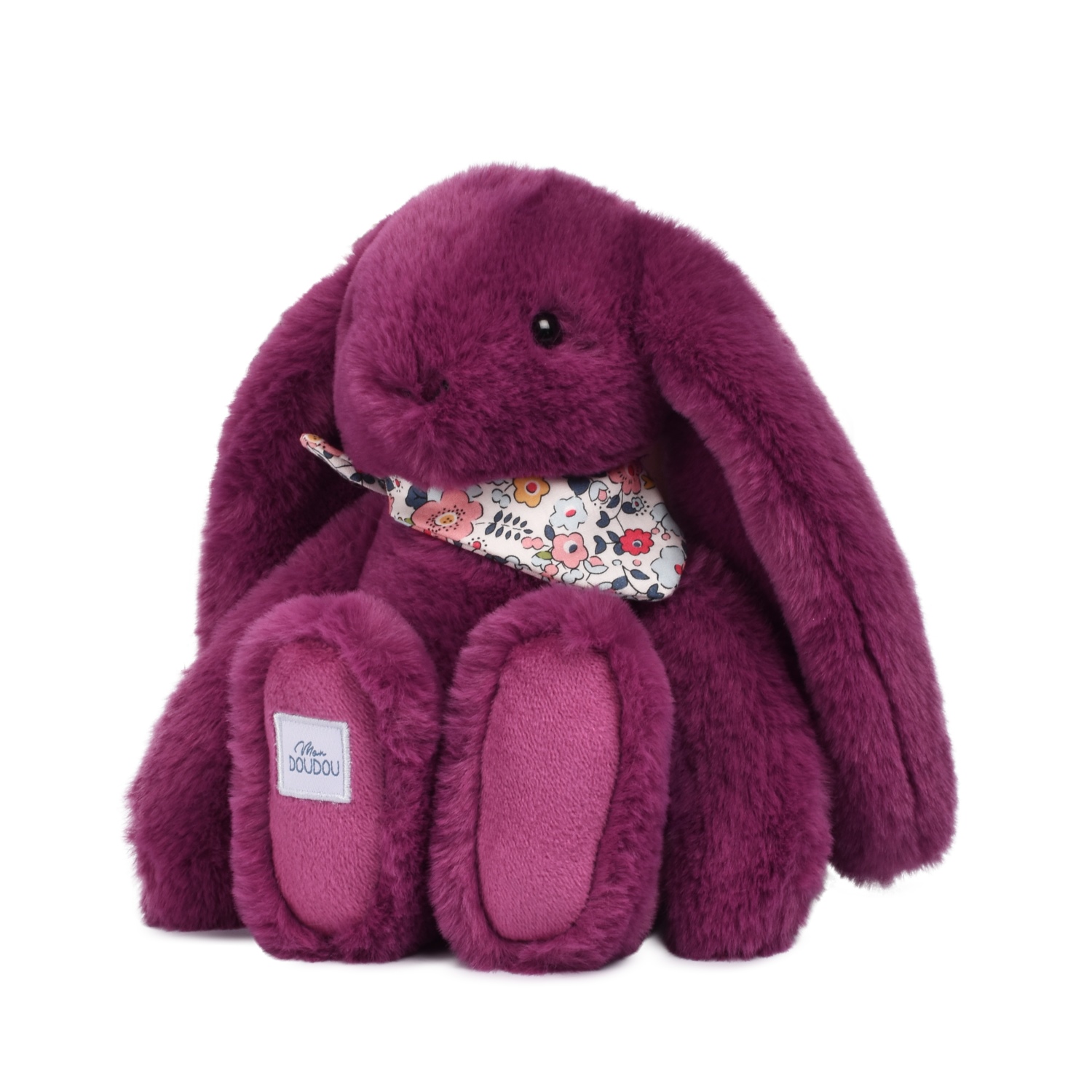Peluche Lapin Fleurette 25 cm, DOUDOU ET COMPAGNIE