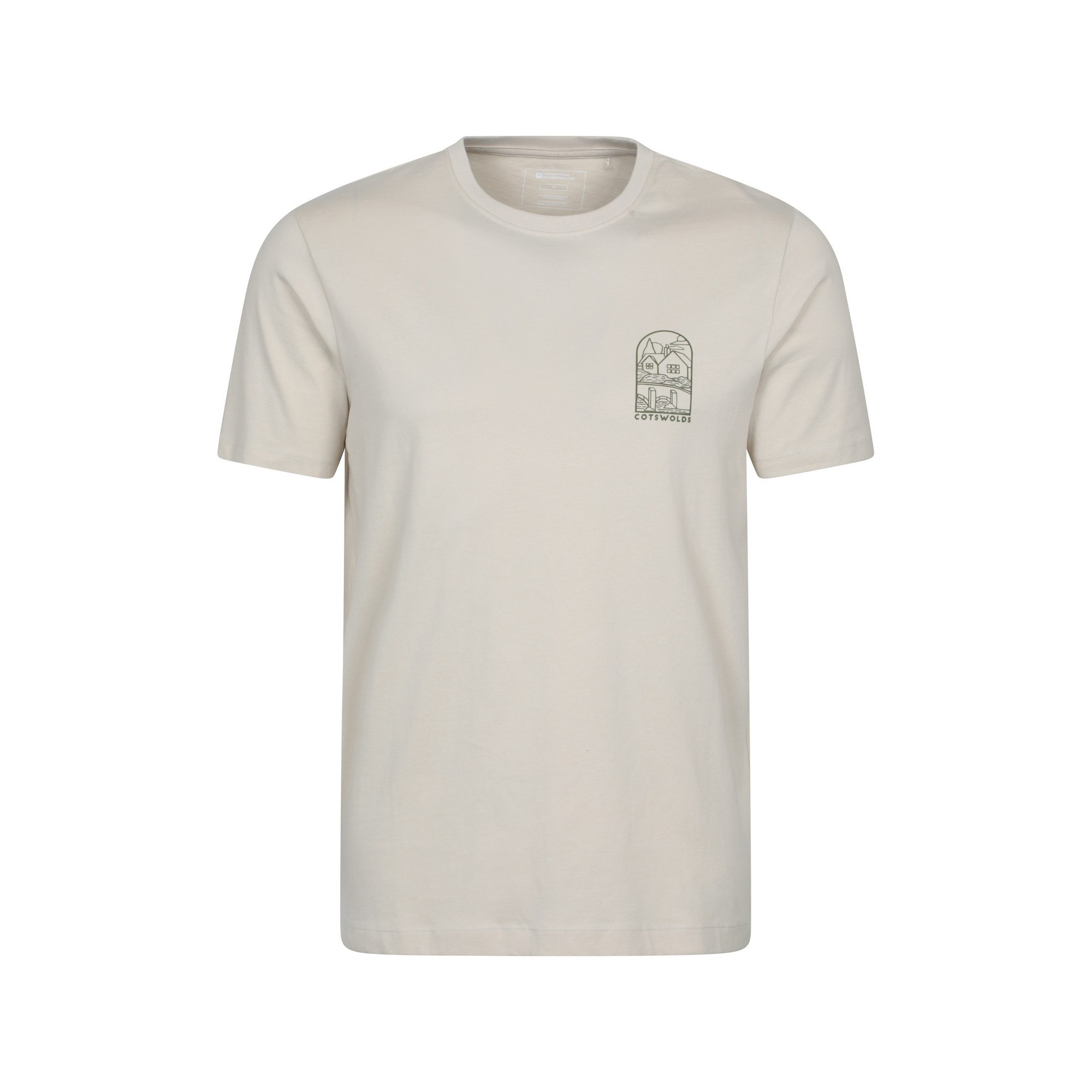T-shirt manches courtes motif/style imprimé sur poitrine COTSWOLD, MOUNTAIN WAREHOUSE