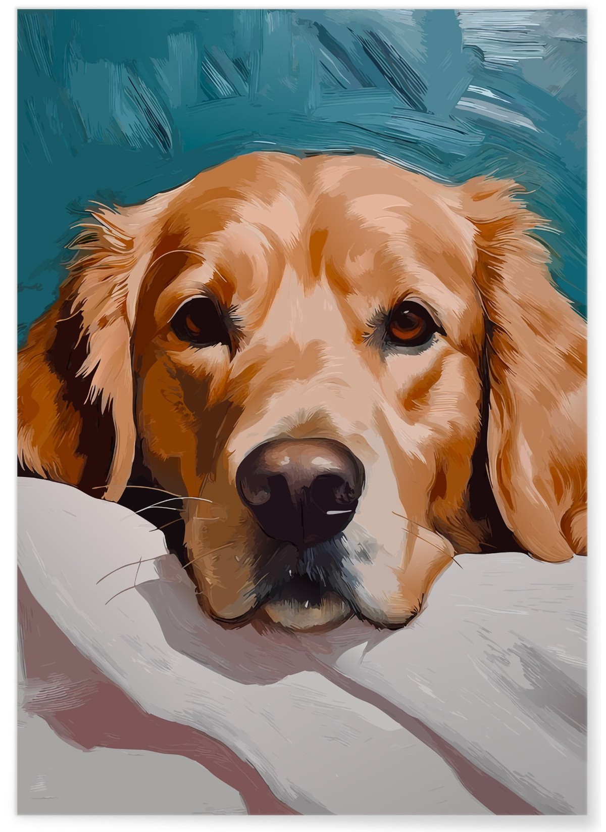 Affiche Chien regard doux, L'AFFICHERIE