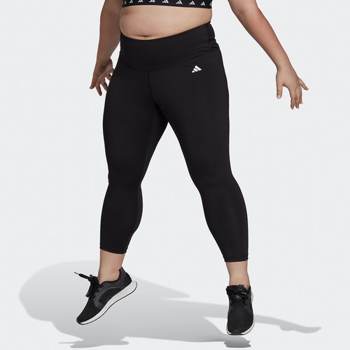 Training essentials recycled high-waisted 7/8 tights, black, Adidas  Performance