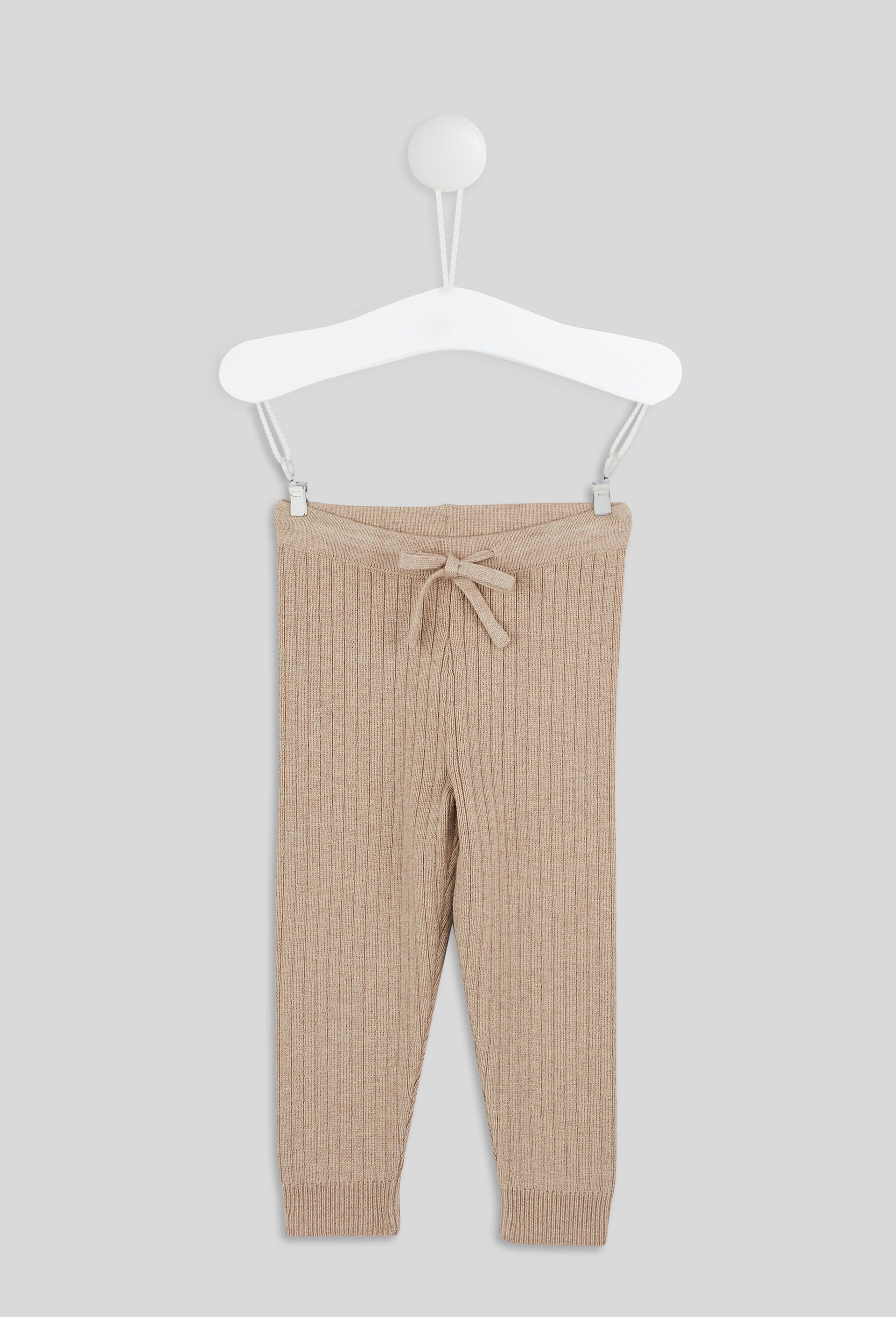 Legging côtelé uni en tricot, BOUT'CHOU