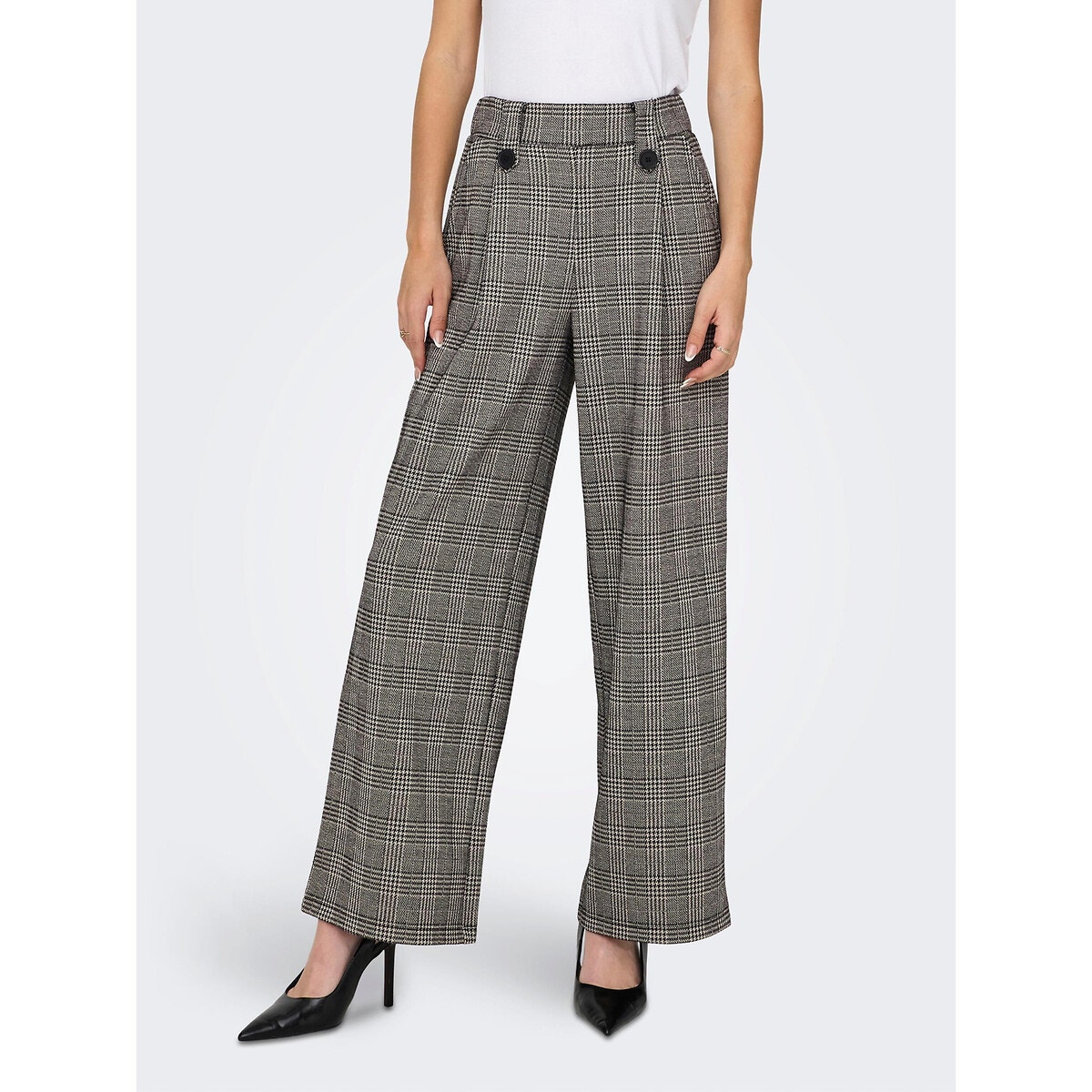 Pantalon large best sale à carreaux