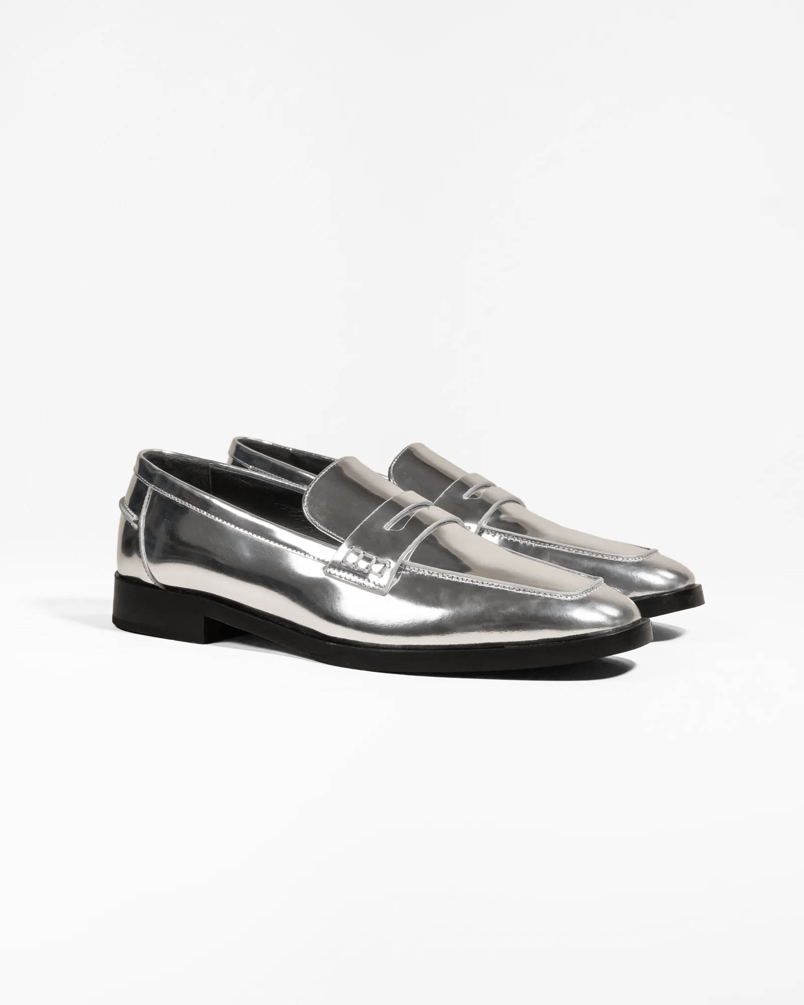 Mocassins en cuir mirroir LUCIANO, MI MAI