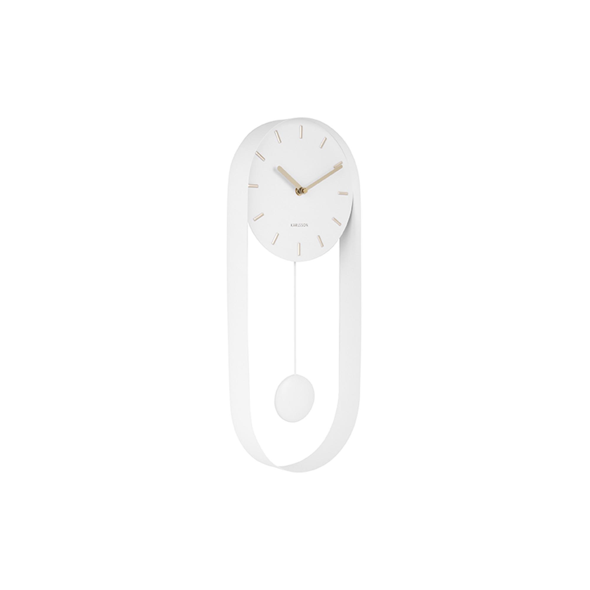 Horloge murale design avec balancier CHARM, KARLSSON