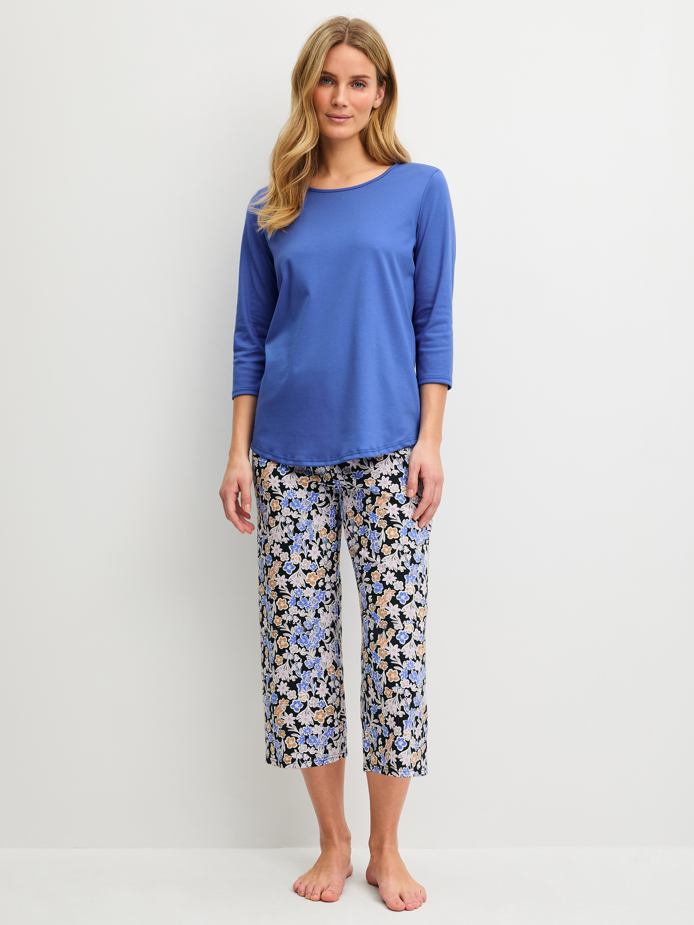 manches 3/4 Coton FLOWER DREAMS, CALIDA