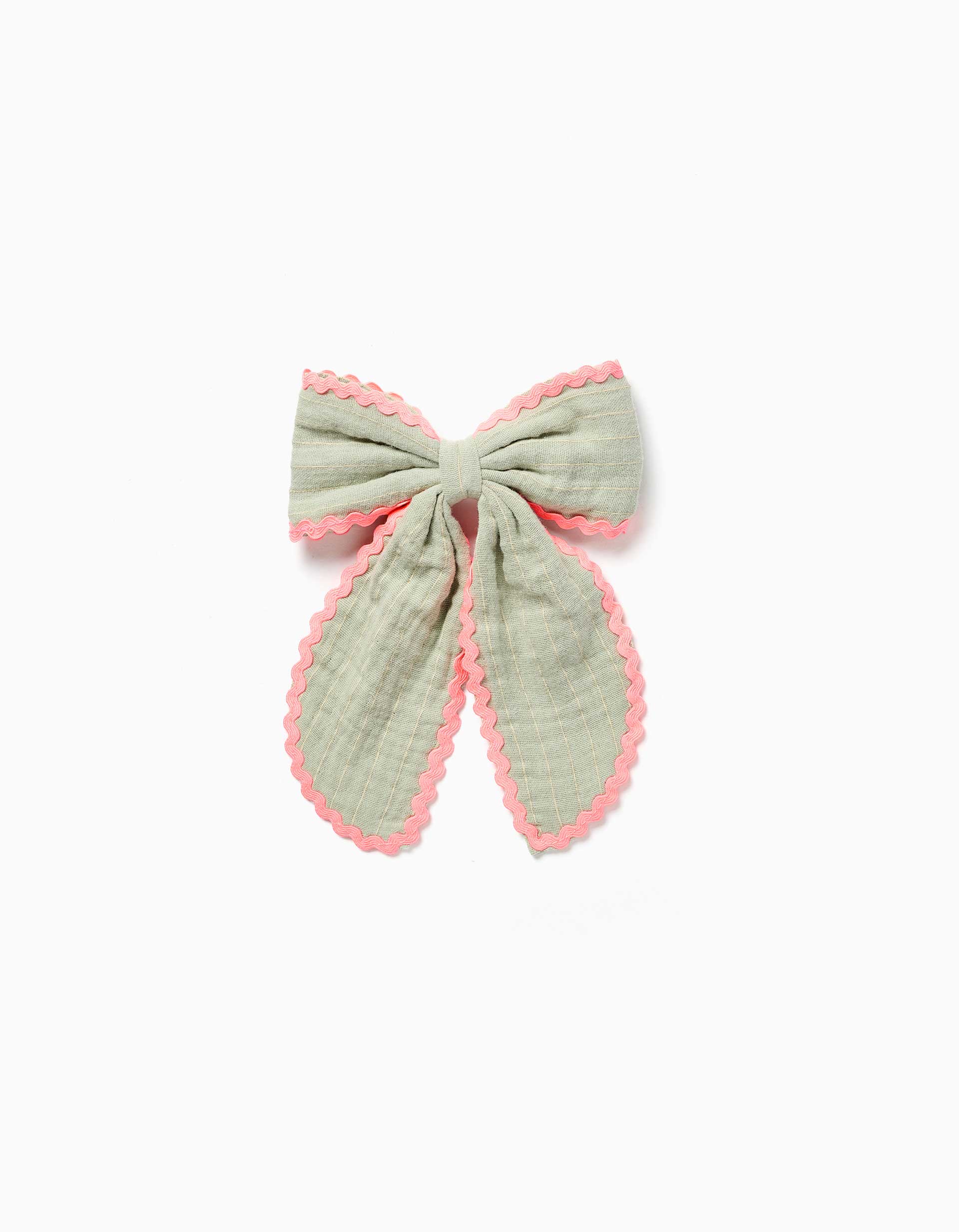 Barrette à cheveux avec nœud et galon ric rac, ZIPPY