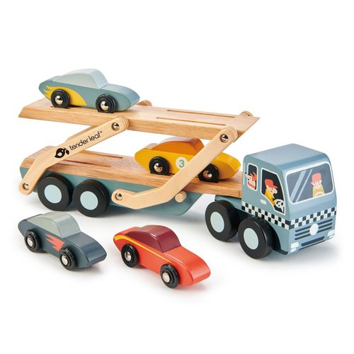 Camion transporteur de voitures Tender Leaf Toys