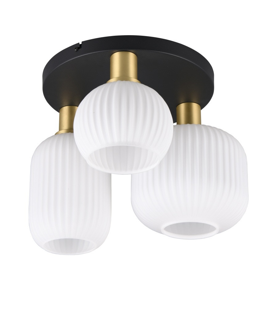 Plafonnier design en verre, D.39 , DIVA, TRIO